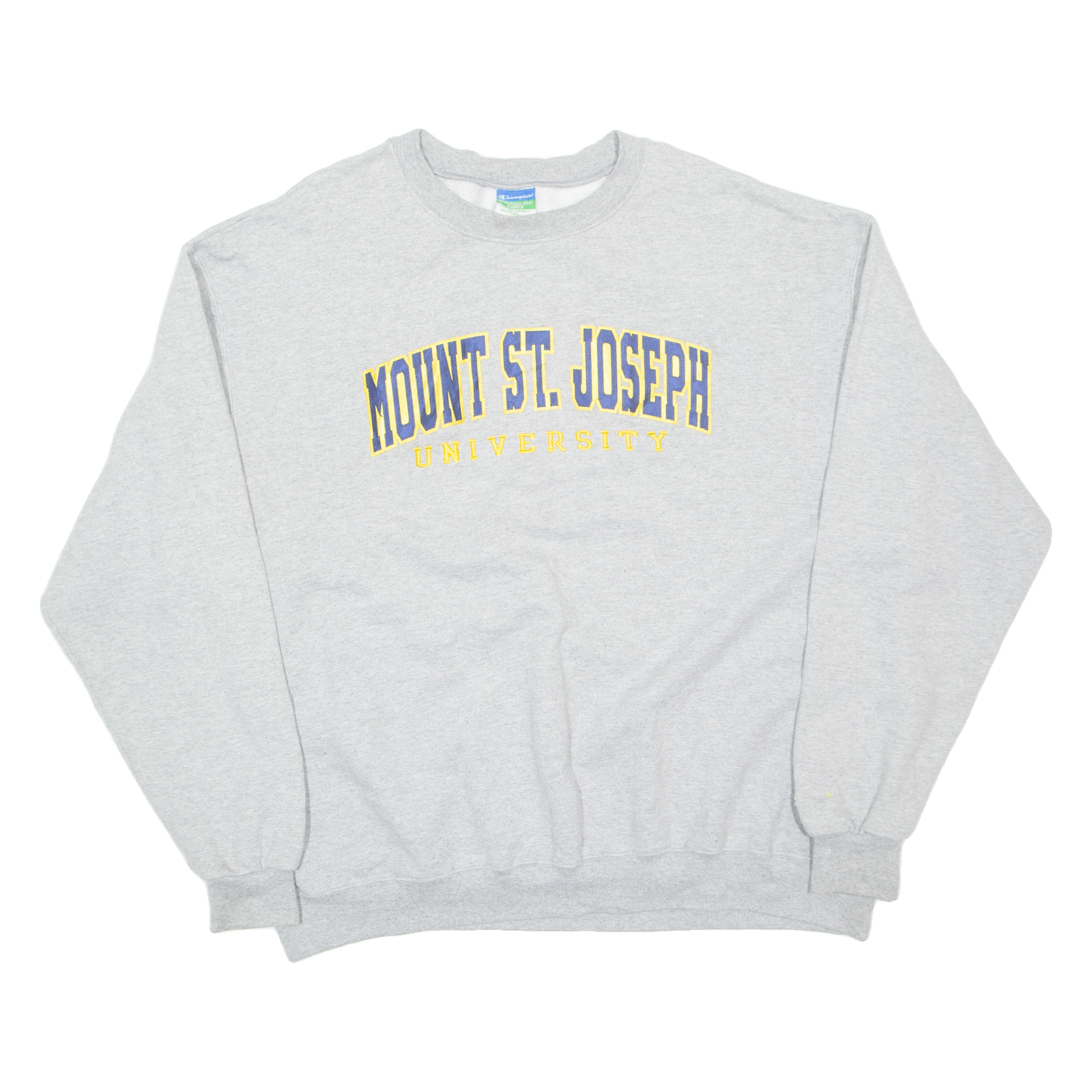 CHAMPION Mount St Joseph University Mens Sweatshirt Grey USA 2XL Refurbished - N/A refurbished available on Cerqular
