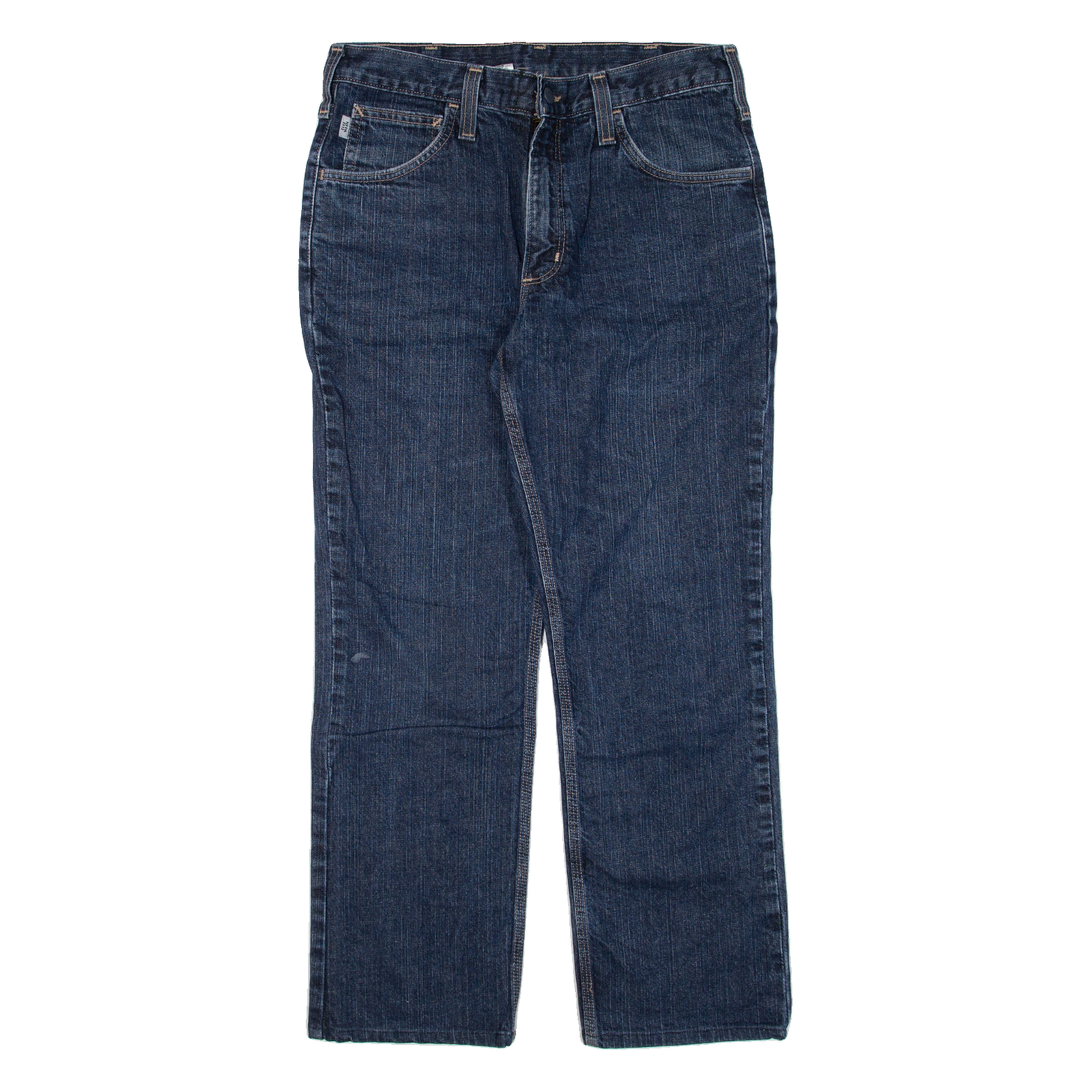 CARHARTT Mens Jeans Blue Regular Straight W33 L27 Refurbished - N/A refurbished available on Cerqular