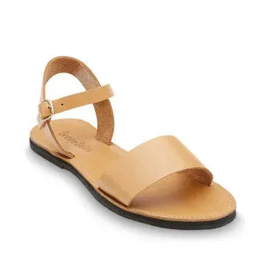 The Aventura Leather Walking Sandal | Colour: Natural | Size: 6 Refurbished - Brave Soles refurbished available on Cerqular