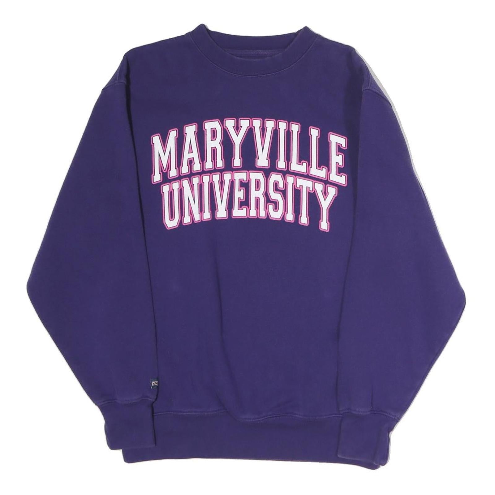 JANSPORT Womens Purple Maryville University Crew Neck M Cotton Blend Sweatshirt Refurbished - N/A refurbished available on Cerqular