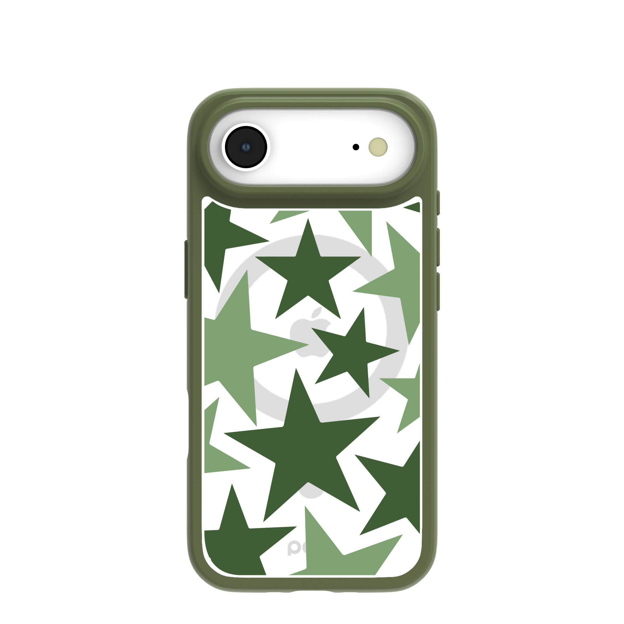 Clear Green Glow iPhone Air Case With Forest Floor Ridge (MagSafe included) Refurbished - Pela Case refurbished available on Cerqular