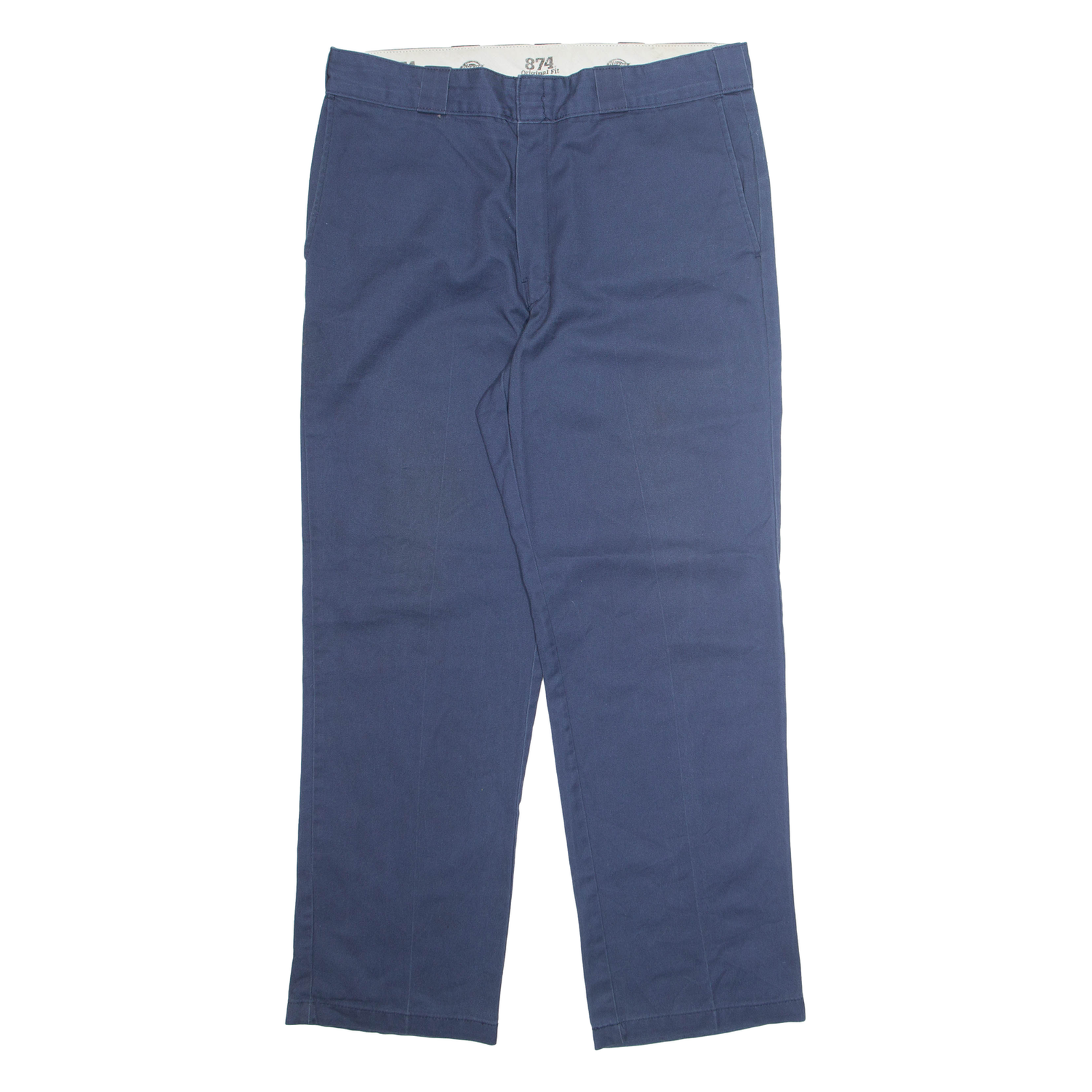DICKIES Chino 874 Mens Trousers Blue Regular Straight W36 L31 Refurbished - N/A refurbished available on Cerqular