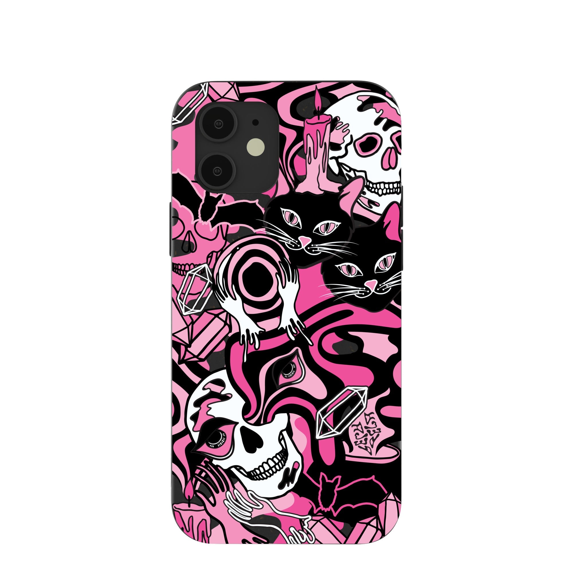 Black Spellbound Ghouls iPhone 12/ iPhone 12 Pro Case Refurbished - Pela Case refurbished available on Cerqular