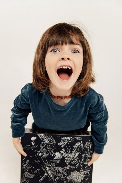 Velvet Kids Sweatshirt - Blue | Size: 6-8 Refurbished - N/A (Note: This brand may not be well-known globally refurbished available on Cerqular