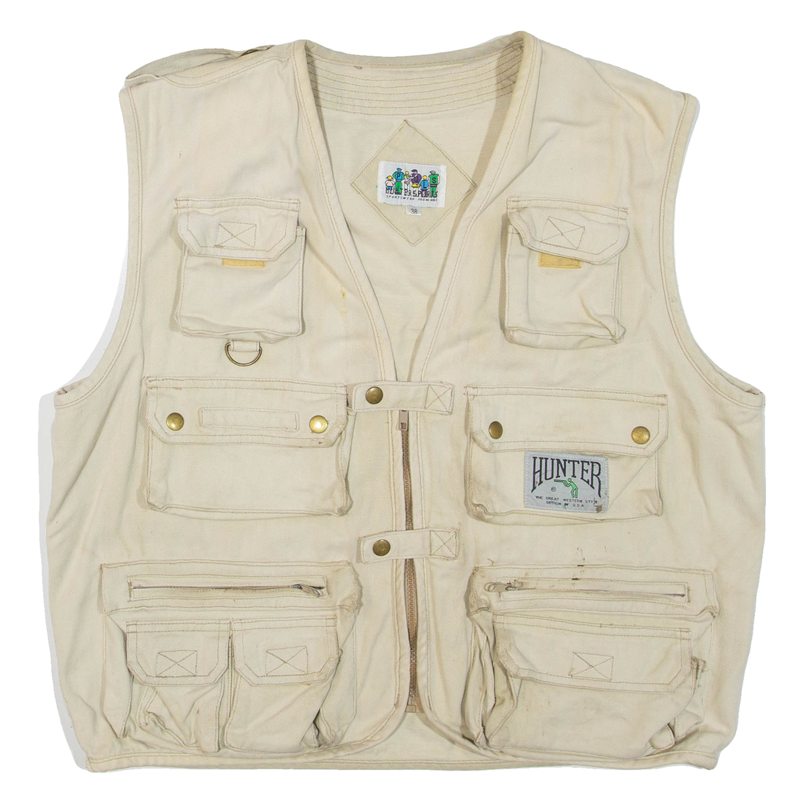 HUNTER Utility Mens Gilet Beige L Refurbished - N/A refurbished available on Cerqular