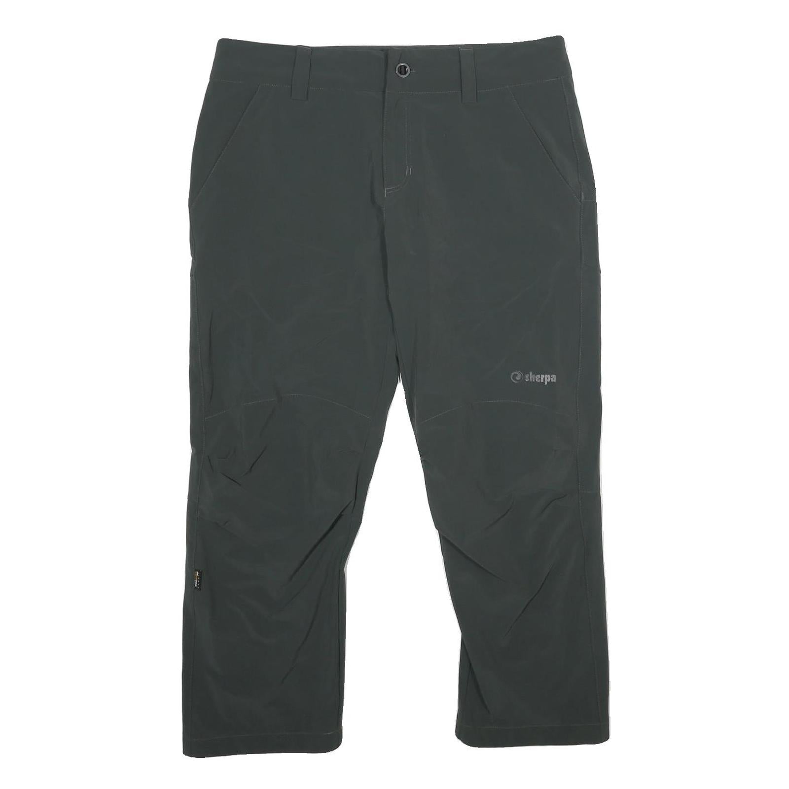 SHERPA Womens Polyamide Blend Black Regular Fit Straight Leg Trousers W36 L27 Refurbished - N/A refurbished available on Cerqular