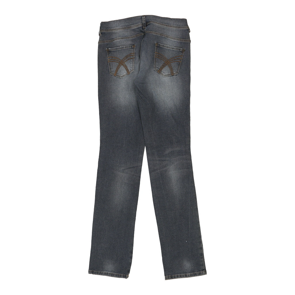 Benetton Skinny Jeans - 34W UK 12 Grey Cotton Refurbished - Thrifted (note: this is a term often used to describe second- refurbished available on Cerqular