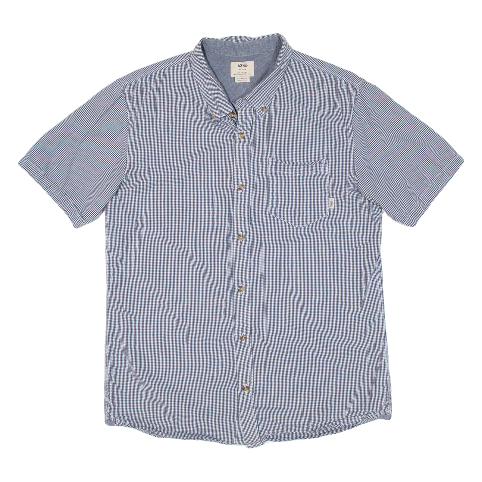 VANS Mens Shirt Black Check M Refurbished - N/A refurbished available on Cerqular