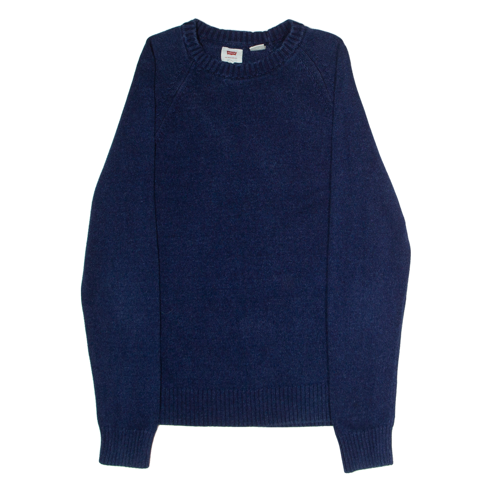 LEVI'S Mens Jumper Blue Crew Neck Tight Knit S Refurbished - N/A refurbished available on Cerqular