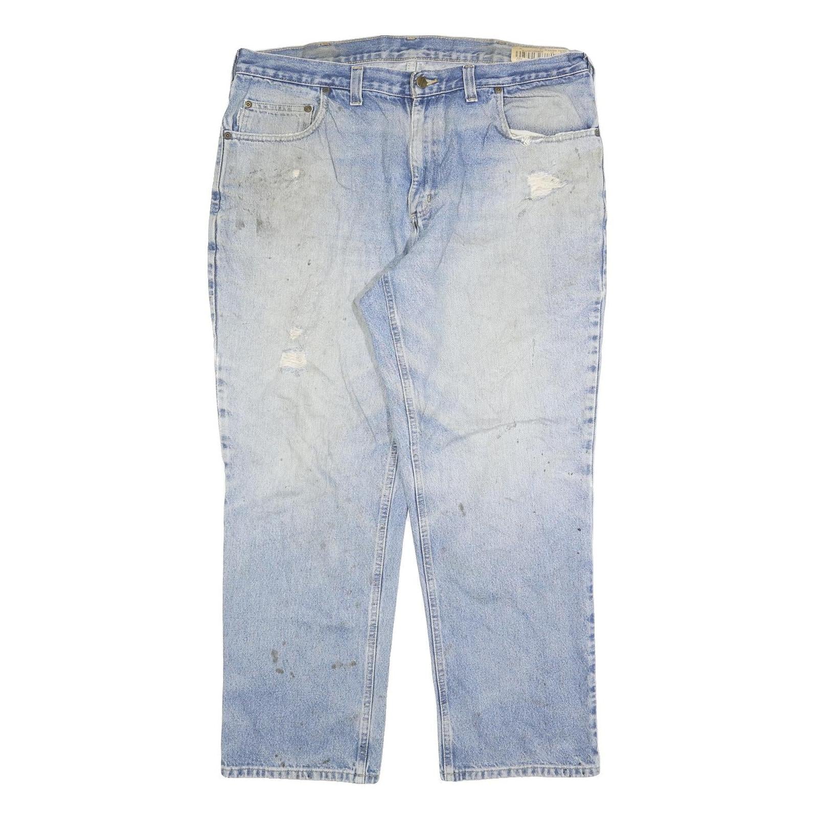 CARHARTT Mens Jeans Blue Relaxed Straight Denim Light W38 L30 Casual Workwear Refurbished - N/A refurbished available on Cerqular