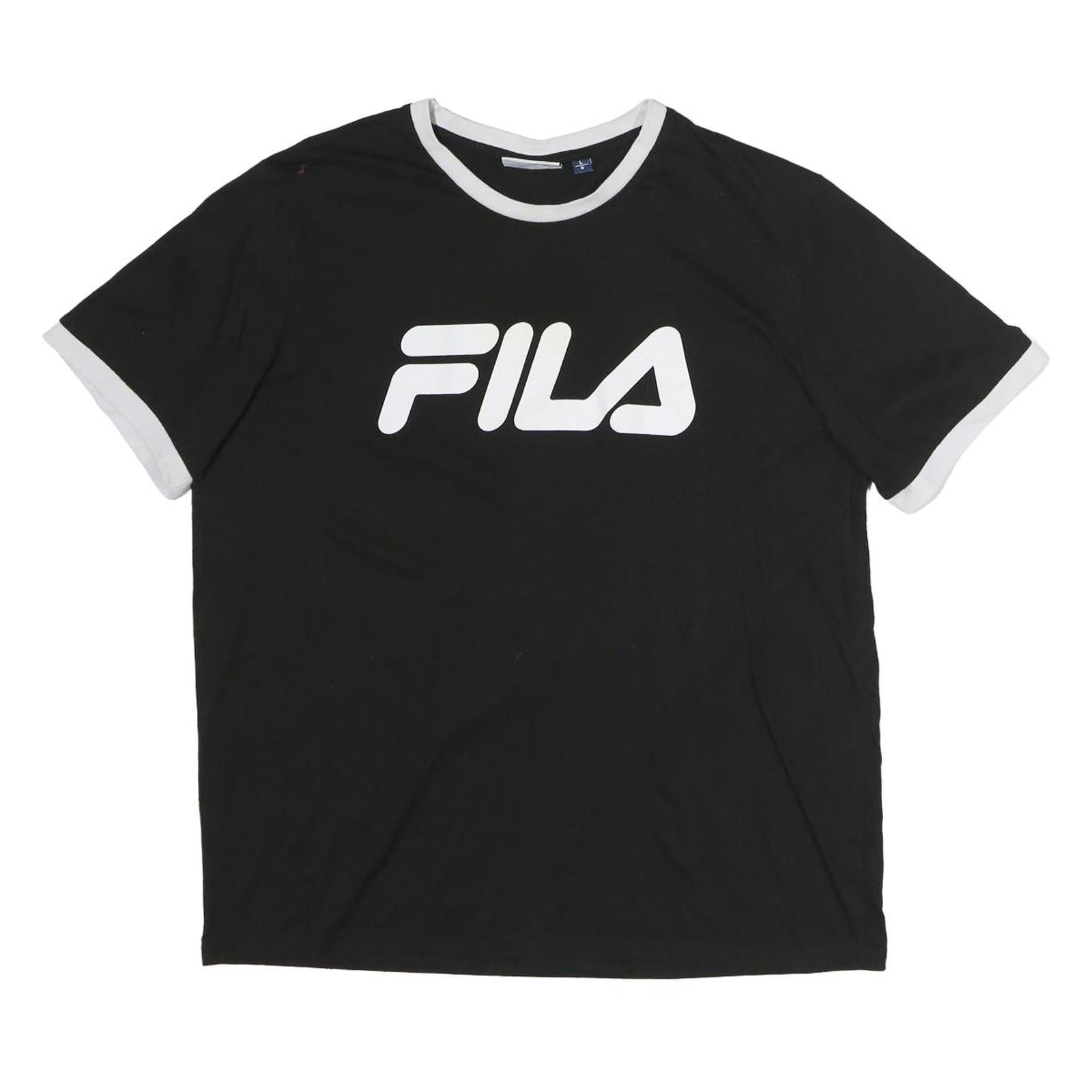 Buy FILA Mens Black & White Logo Short Sleeve Crew Neck T-Shirt L Refurbished - $18.19 FILA Mens Black & White Logo Short Sleeve Crew Neck T-Shirt L Refurbished - N/A refurbished available on Cerqular