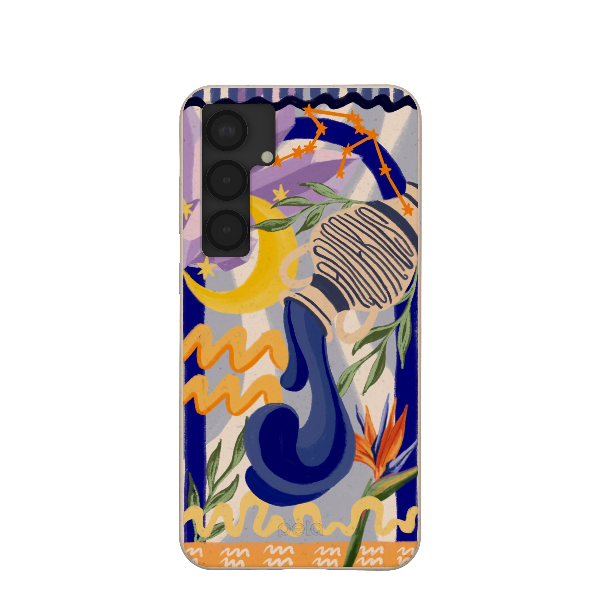 Seashell Aquarius Water Samsung Galaxy S25+(Plus) Case Refurbished - Pela Case refurbished available on Cerqular