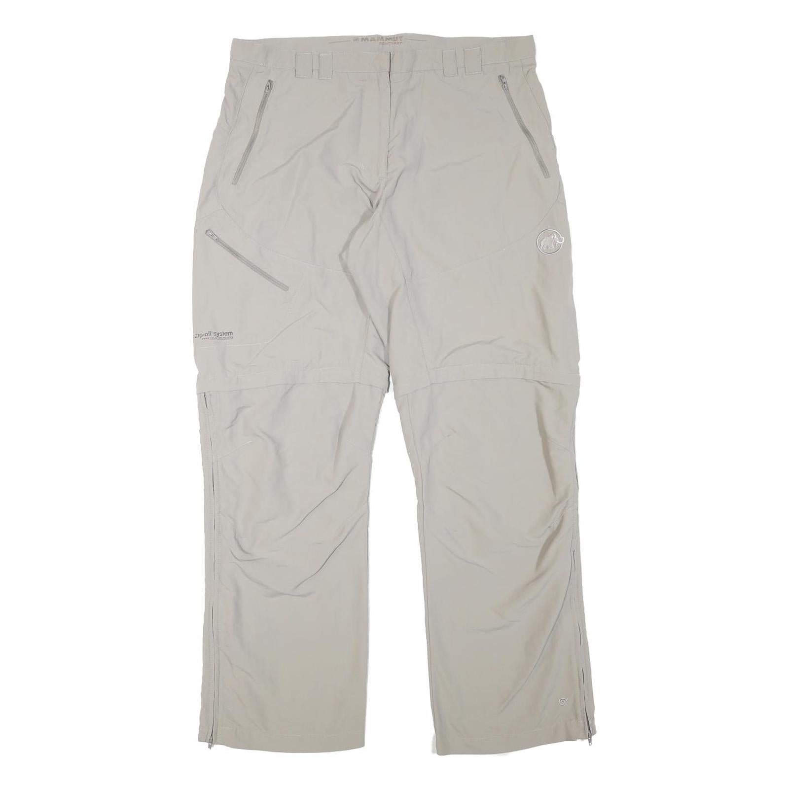 MAMMUT Womens Polyester Blend Beige Relaxed Zip Trousers W34 L31 Outdoor Casual Refurbished - N/A refurbished available on Cerqular