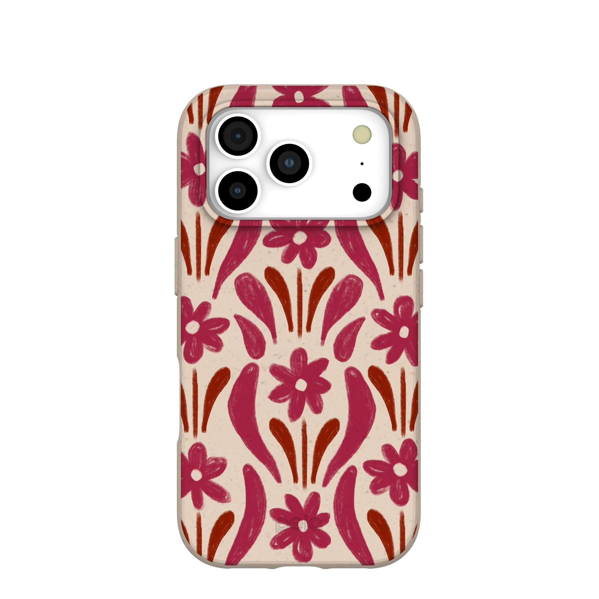 Seashell Flower Stack iPhone 17 Pro Case | MagSafe Compatibility: With MagSafe Refurbished - Pela Case refurbished available on Cerqular
