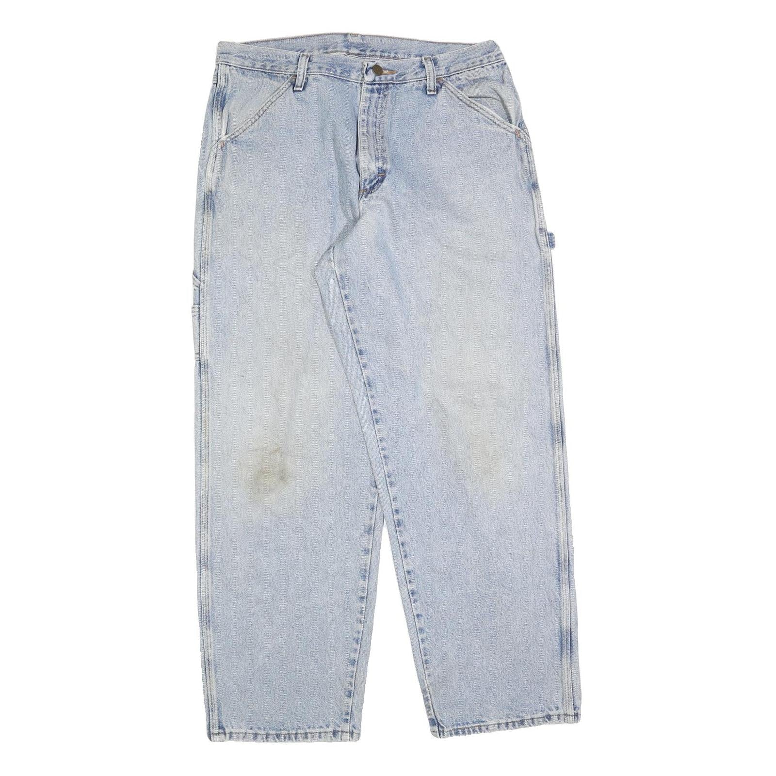 CARHARTT Mens Jeans Blue Relaxed Straight Denim Light W33 L32 Workwear Refurbished - N/A refurbished available on Cerqular