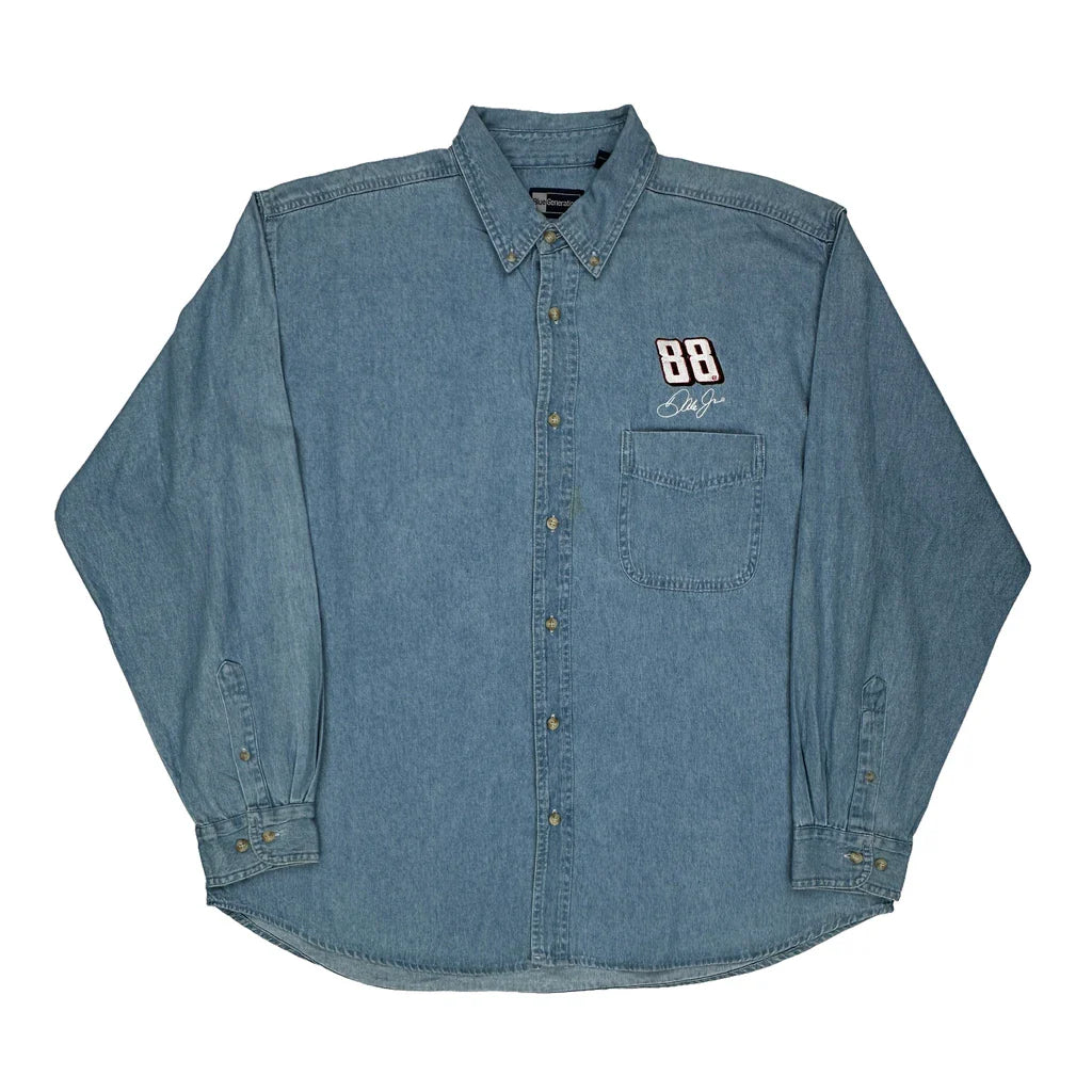 Blue Generation Denim Shirt - XL Blue Denim Refurbished - Thrifted (note: this is a term often used to describe second- refurbished available on Cerqular