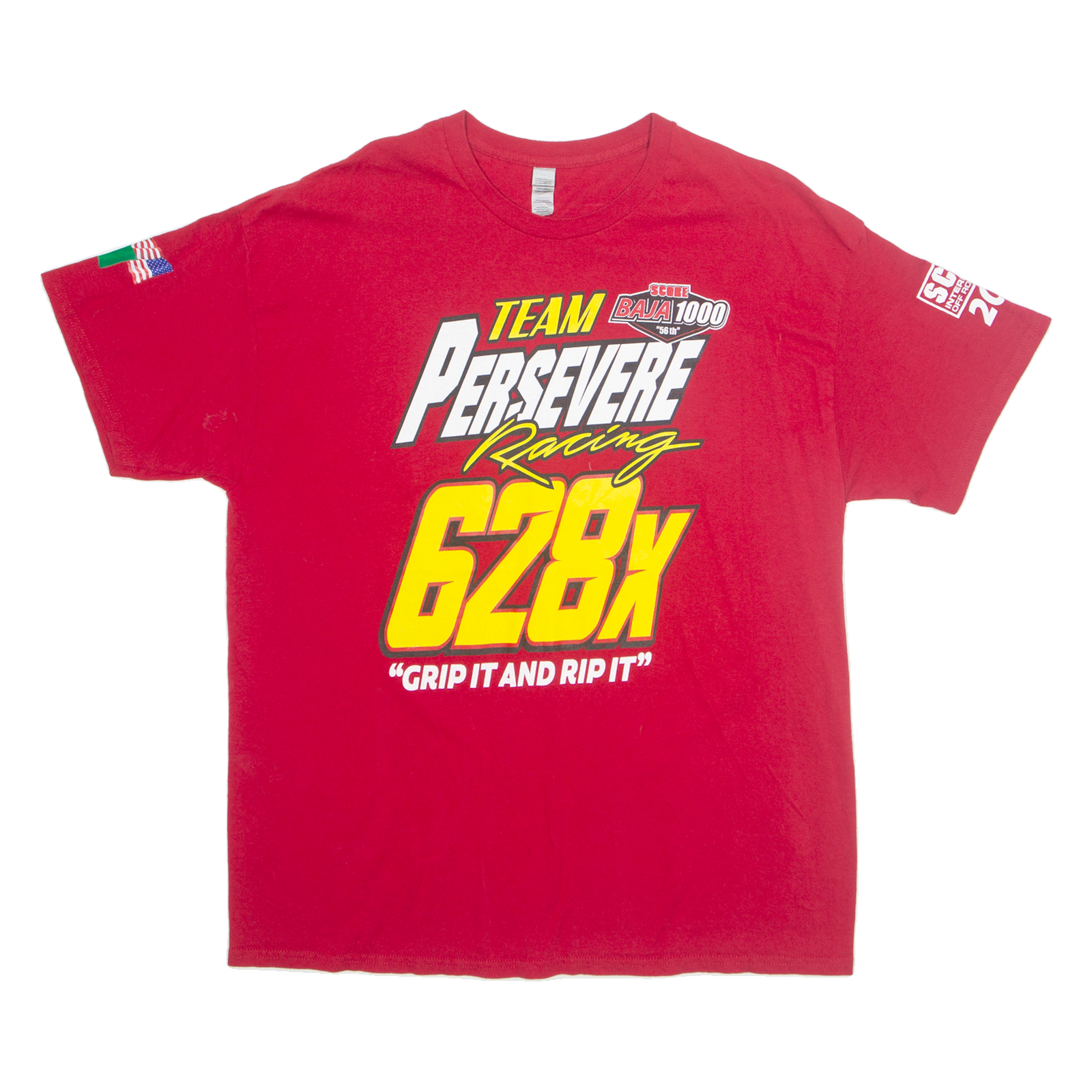 Persevere Racing Mens T-Shirt Red XL Refurbished - N/A refurbished available on Cerqular