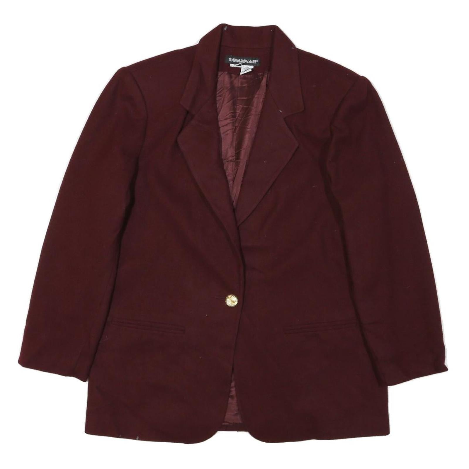 Buy SAVANAL Womens Maroon Wool Blazer Jacket M Button Closure Classic Fit Plain Refurbished - $41.59 SAVANAL Womens Maroon Wool Blazer Jacket M Button Closure Classic Fit Plain Refurbished - N/A refurbished available on Cerqular