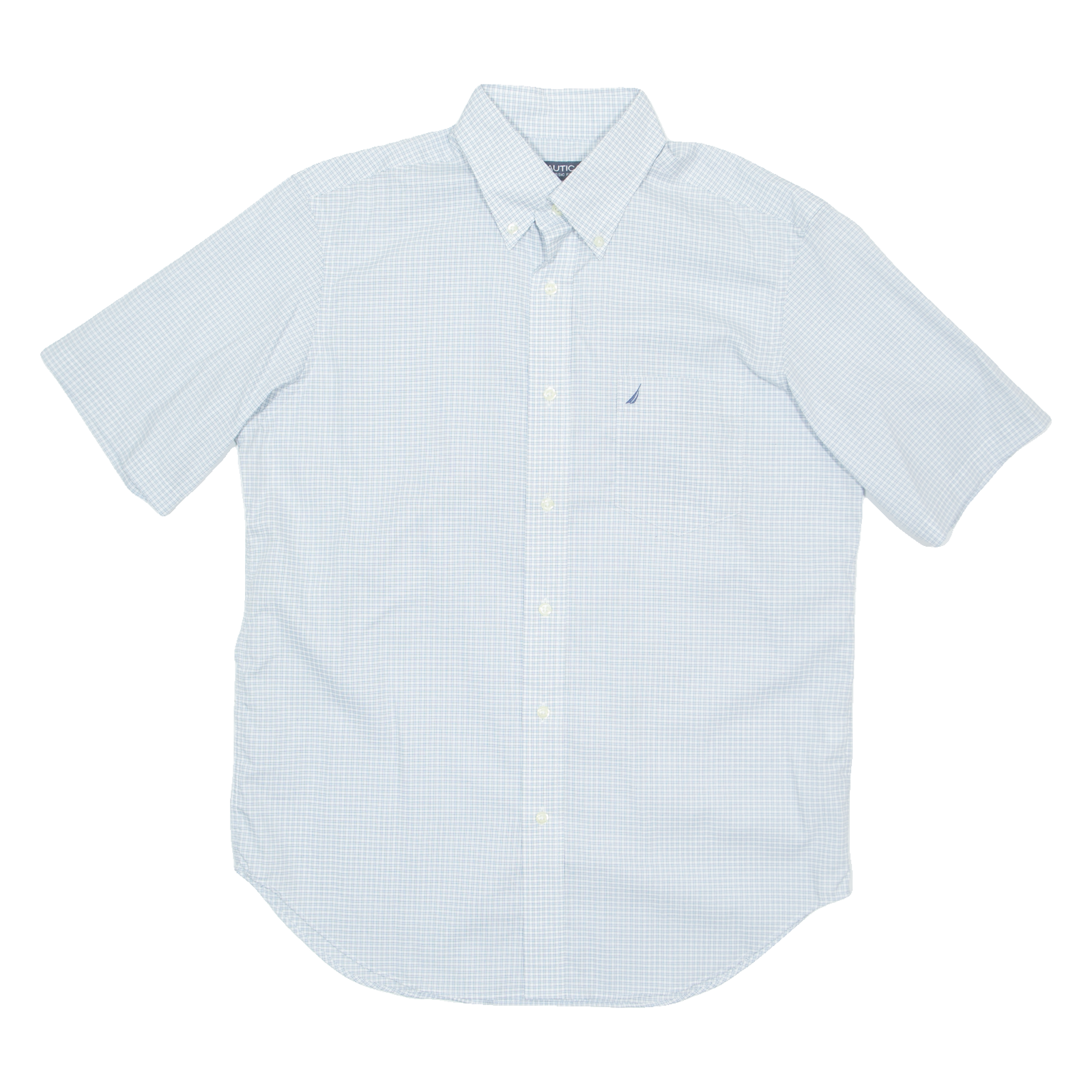 NAUTICA Mens Shirt Blue Check M Refurbished - N/A refurbished available on Cerqular