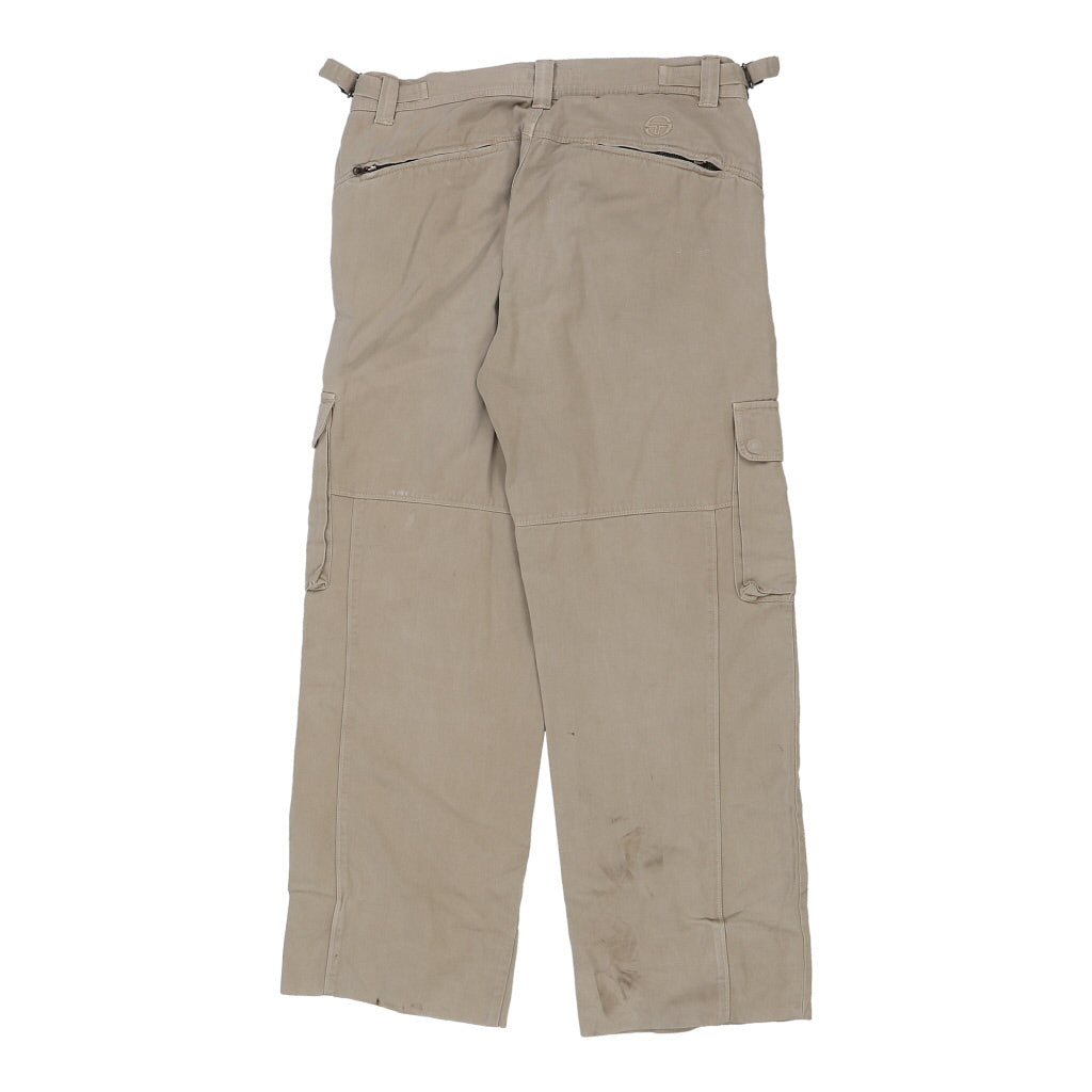 Sergio Tacchini Cargo Trousers - 32W 29L Beige Cotton Blend Refurbished - Thrifted (note: this is a term often used to describe second- refurbished available on Cerqular
