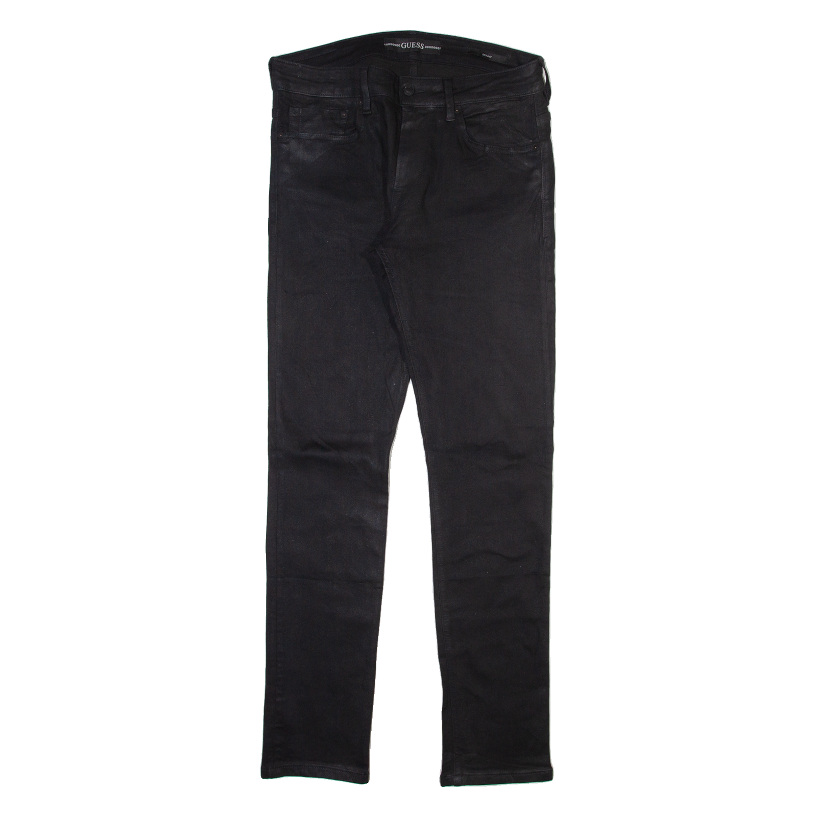 GUESS Mens Trousers Black Slim Skinny W32 L32 Refurbished - N/A refurbished available on Cerqular