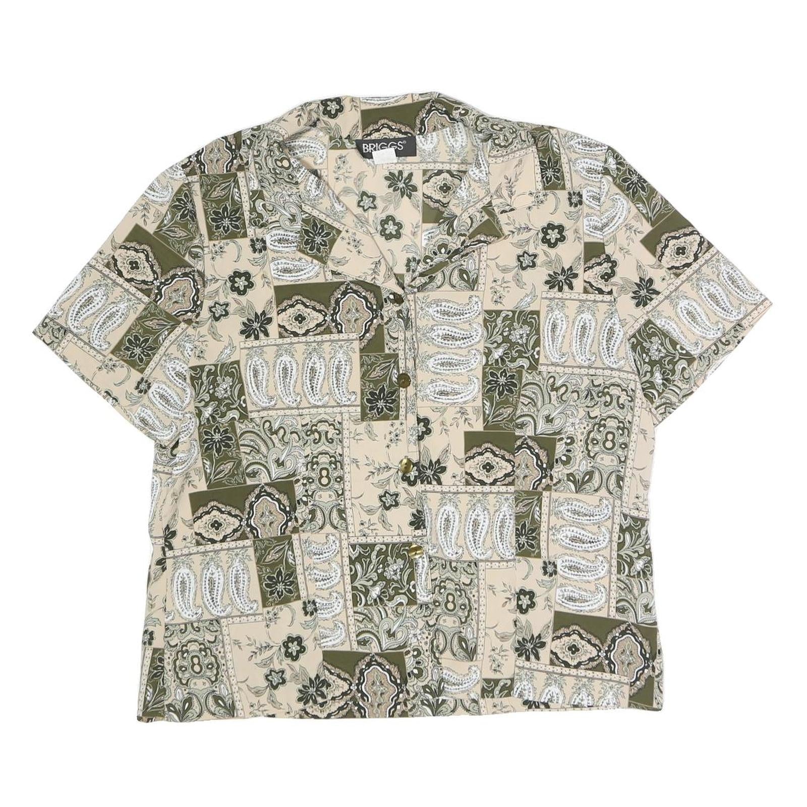 Buy BRIGGS Womens Beige & Green Printed Shirt Short Sleeve Collared UK 14 Polyester Refurbished - $18.19 BRIGGS Womens Beige & Green Printed Shirt Short Sleeve Collared UK 14 Polyester Refurbished - N/A refurbished available on Cerqular