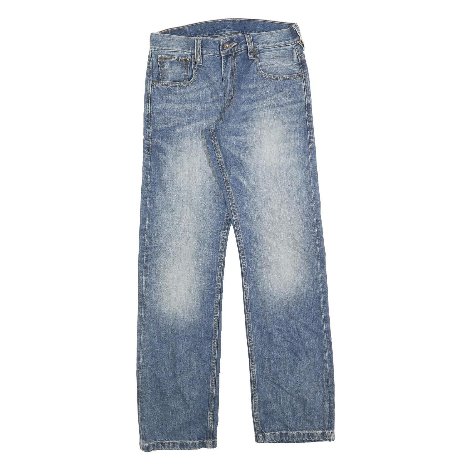 LEVI'S 514 Classic Mens Jeans Blue Classic Straight Denim Medium Wash W30 L32 Refurbished - N/A refurbished available on Cerqular