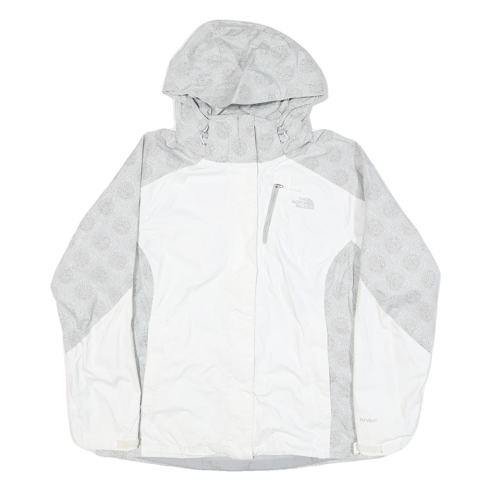 Buy THE NORTH FACE Womens Grey & White Printed Outdoor Jacket L Polyester Blend Zip Refurbished - $66.29 THE NORTH FACE Womens Grey & White Printed Outdoor Jacket L Polyester Blend Zip Refurbished - N/A refurbished available on Cerqular