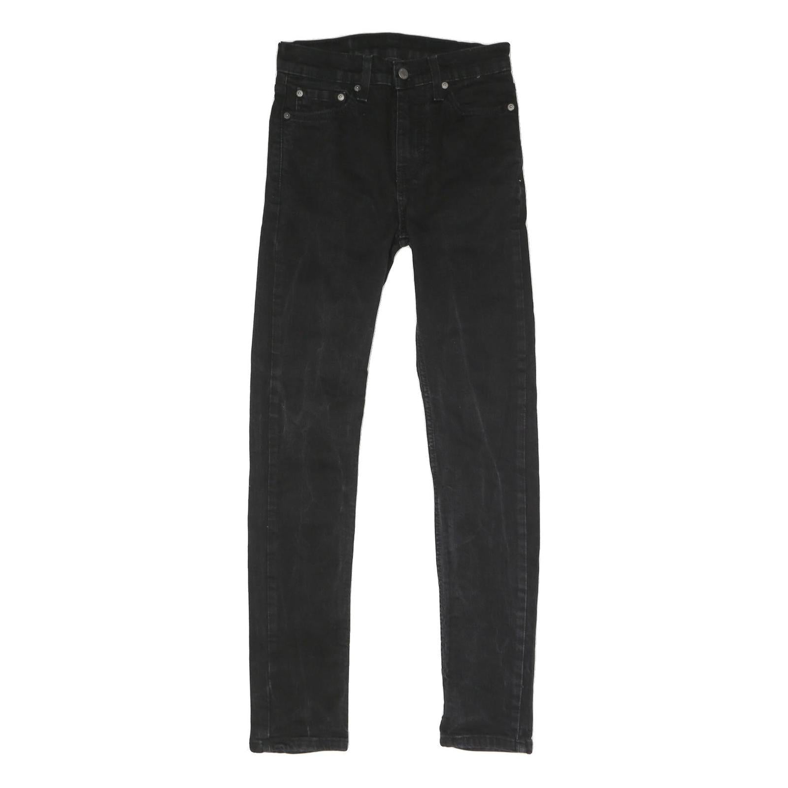 LEVI'S 510 Mens Slim Black Denim Raw Jeans W28 L32 Stylish Zip Closure Refurbished - N/A refurbished available on Cerqular