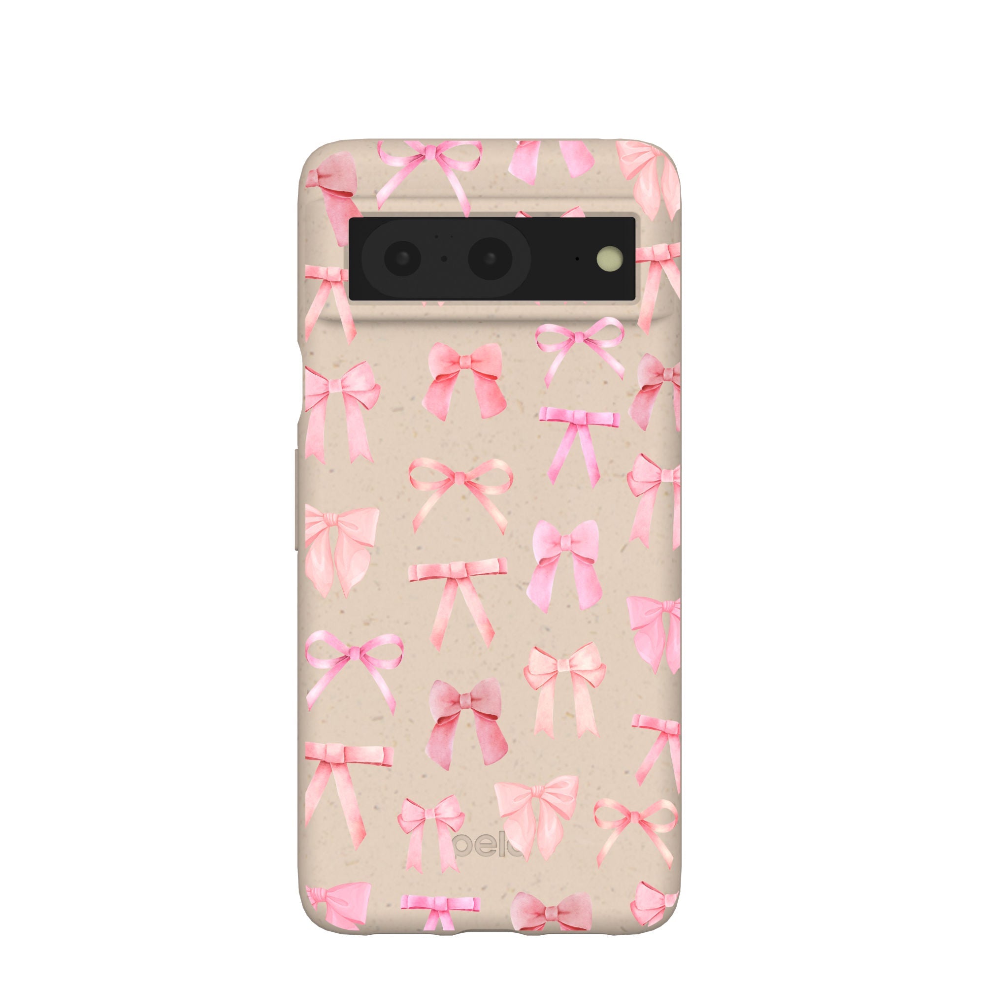 Seashell Rosy Bows Google Pixel 8 Case Refurbished - Pela Case refurbished available on Cerqular