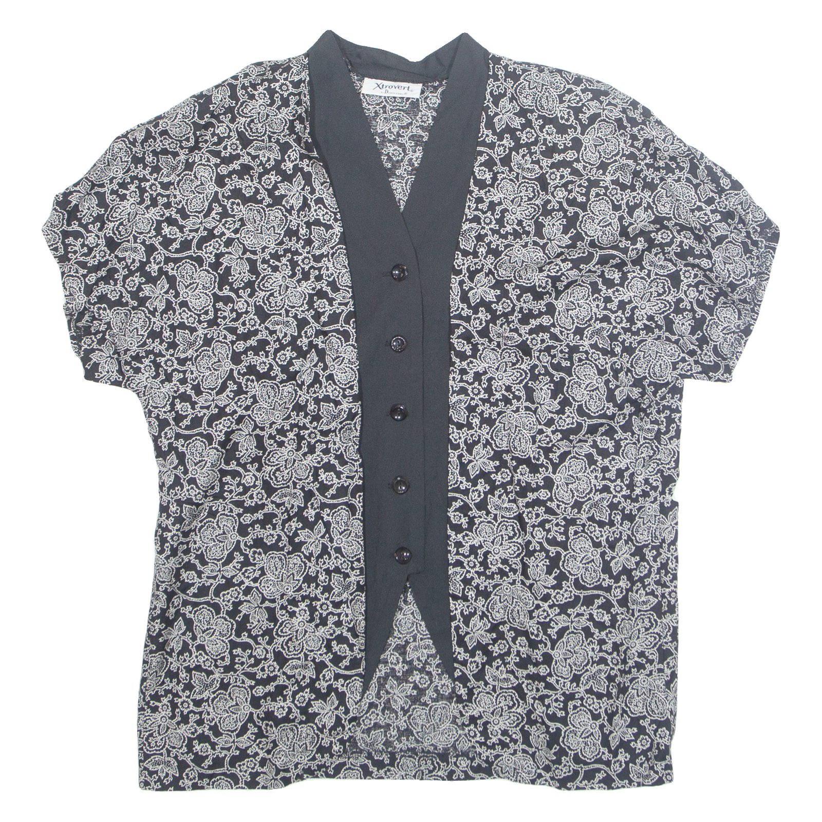 Buy XTROVERT Womens Printed Top Black V-Neck Floral UK 10 Refurbished - $16.89 XTROVERT Womens Printed Top Black V-Neck Floral UK 10 Refurbished - N/A refurbished available on Cerqular