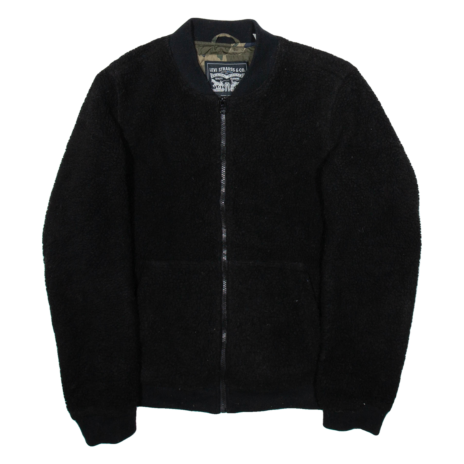 LEVI'S Sherpa Womens Jacket Black S Refurbished - N/A refurbished available on Cerqular