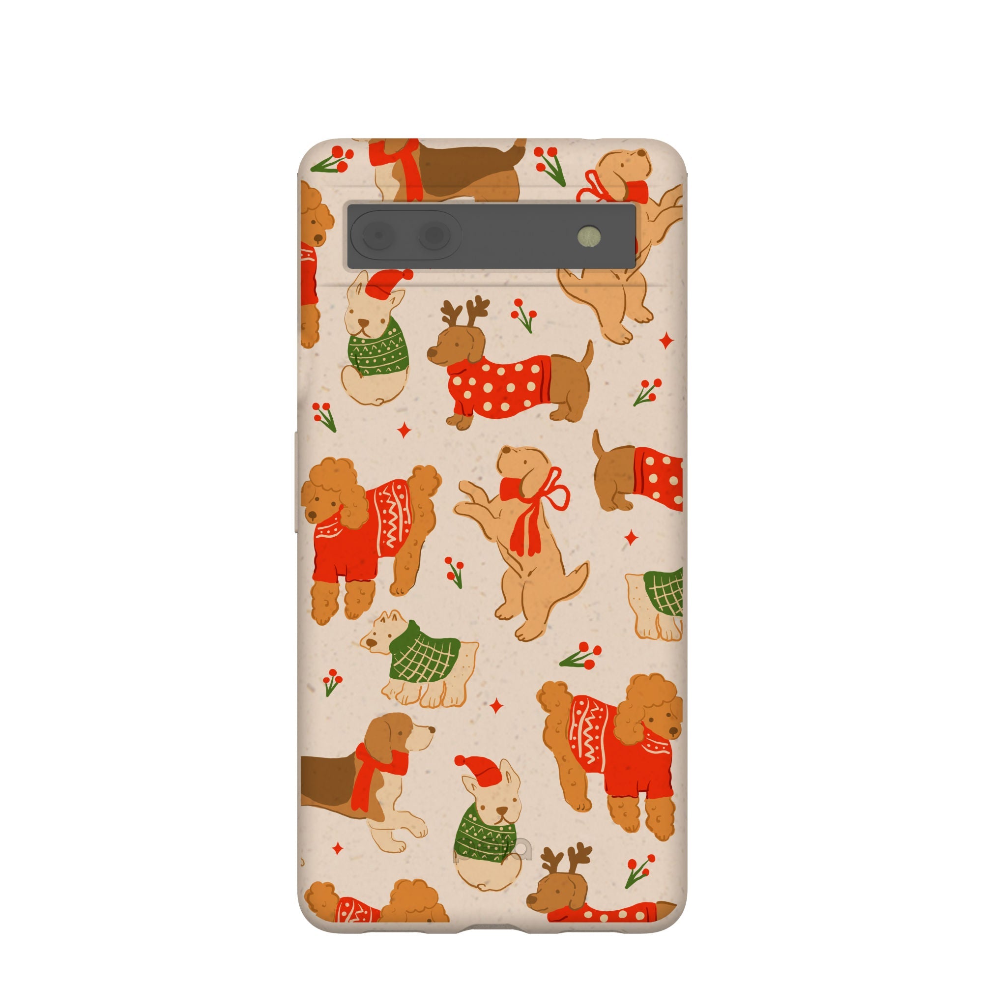 Seashell Jolly Doggos Google Pixel 6a Case Refurbished - Pela Case refurbished available on Cerqular