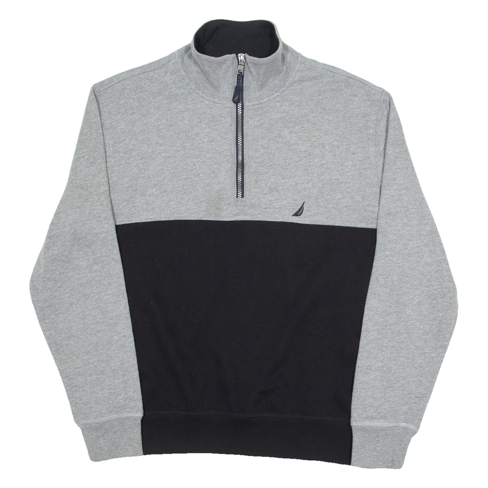 NAUTICA Mens Sweatshirt Black 1/4 Zip M Refurbished - N/A refurbished available on Cerqular