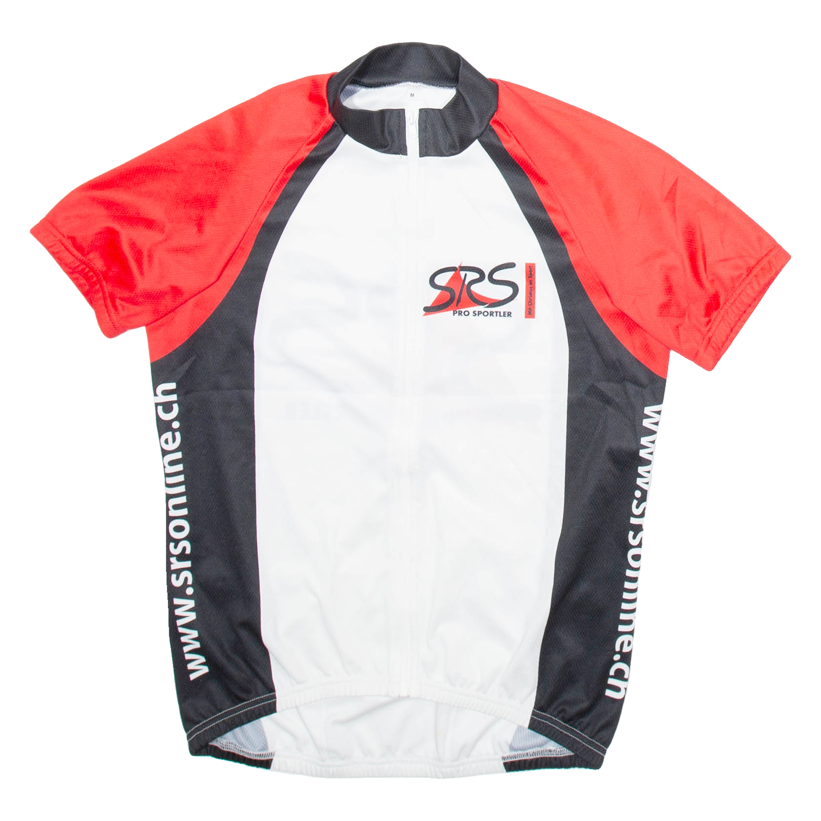 Full Zip Cycling Mens Jersey White M Refurbished - N/A refurbished available on Cerqular