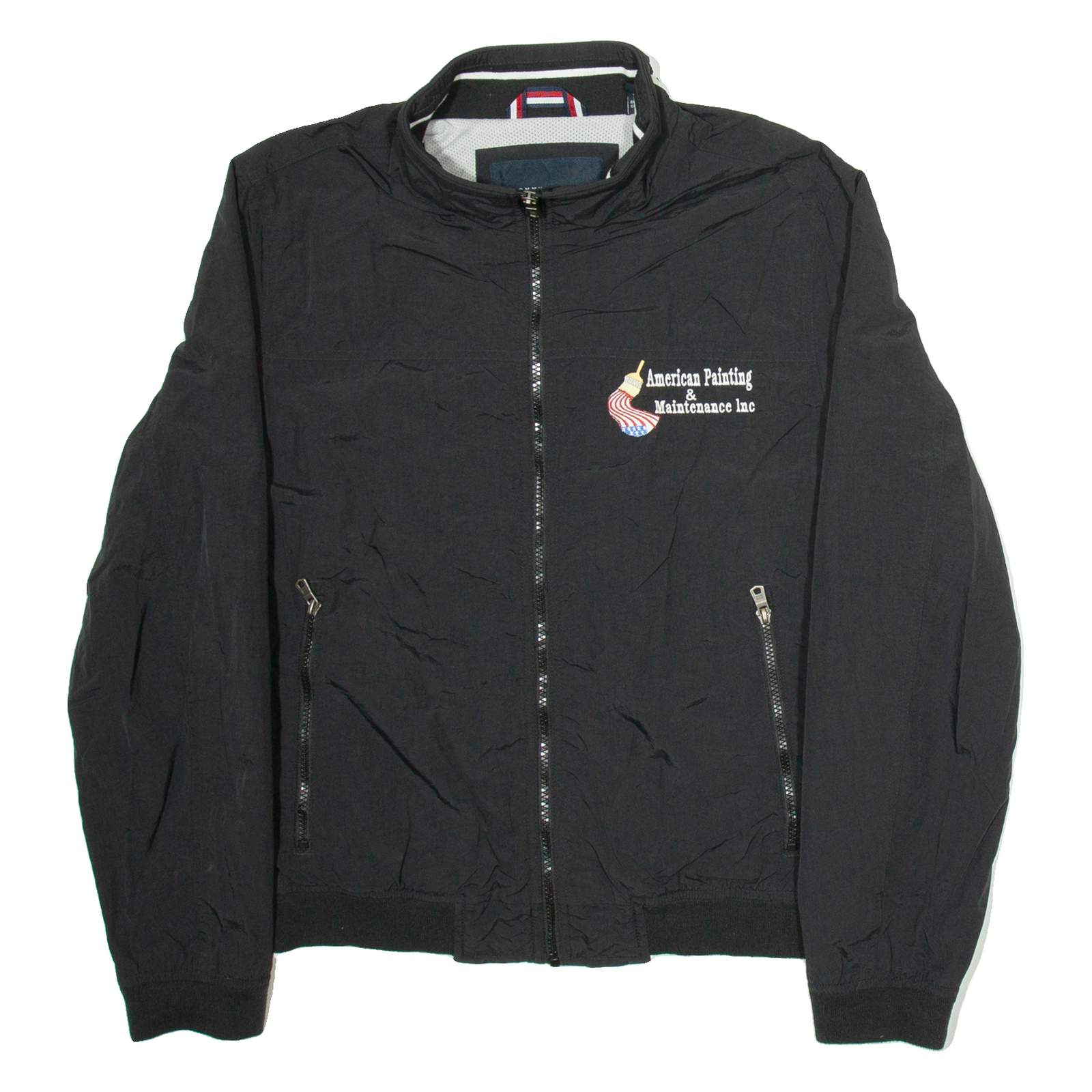 TOMMY HILFIGER American Painting & Maintenance Inc Mens Workwear Jacket Black  M Refurbished - N/A refurbished available on Cerqular