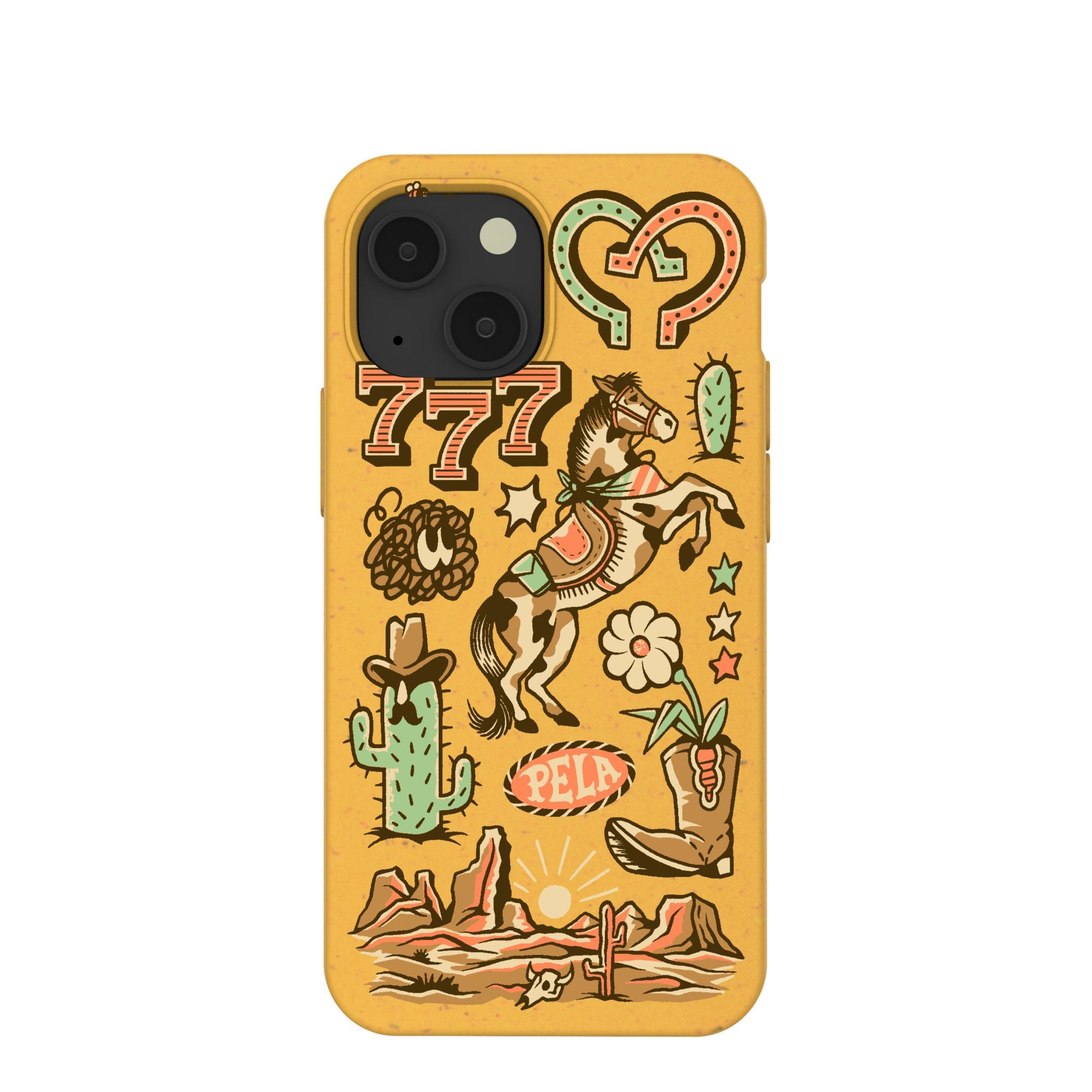 Honey Miller West iPhone 13 Mini Case Refurbished - Pela Case refurbished available on Cerqular