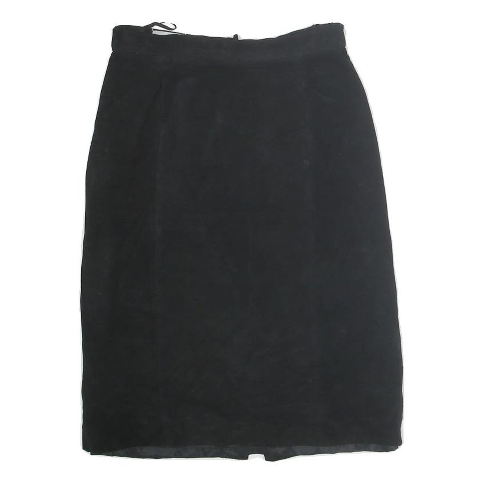 BAGETELLE Womens Black Mini Cotton Blend Plain Skirt Size M Classic Refurbished - N/A refurbished available on Cerqular