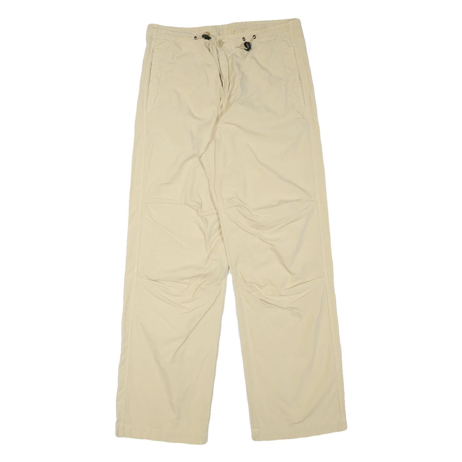 DIESEL Mens Cotton Blend Beige Relaxed Drawstring Trousers W31 L30 Casual Fit Refurbished - N/A refurbished available on Cerqular