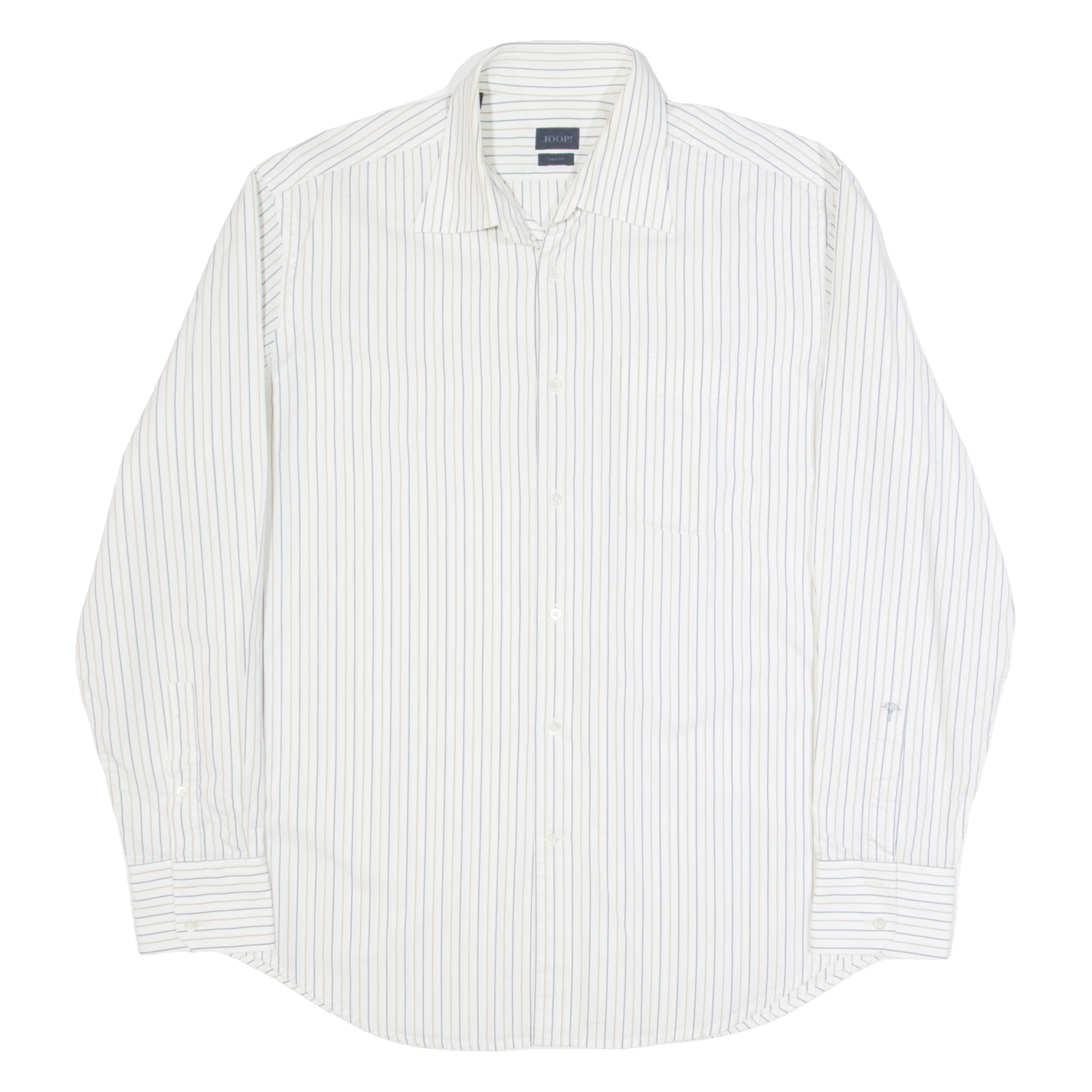 JOOP! Mens Shirt Cream Striped Long Sleeve L Refurbished - N/A refurbished available on Cerqular