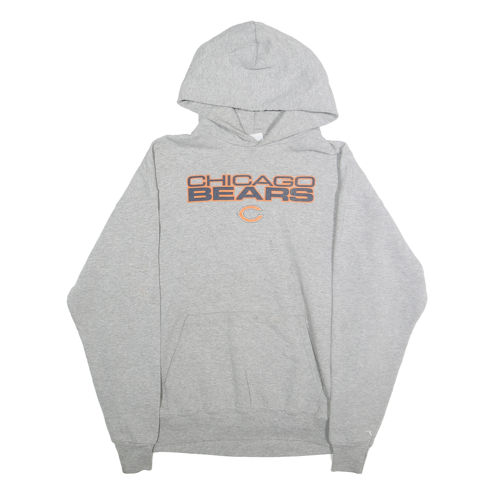 NFL Mens Grey Chicago Bears Hoodie L Cotton Blend Pullover Casual Top Refurbished - N/A refurbished available on Cerqular