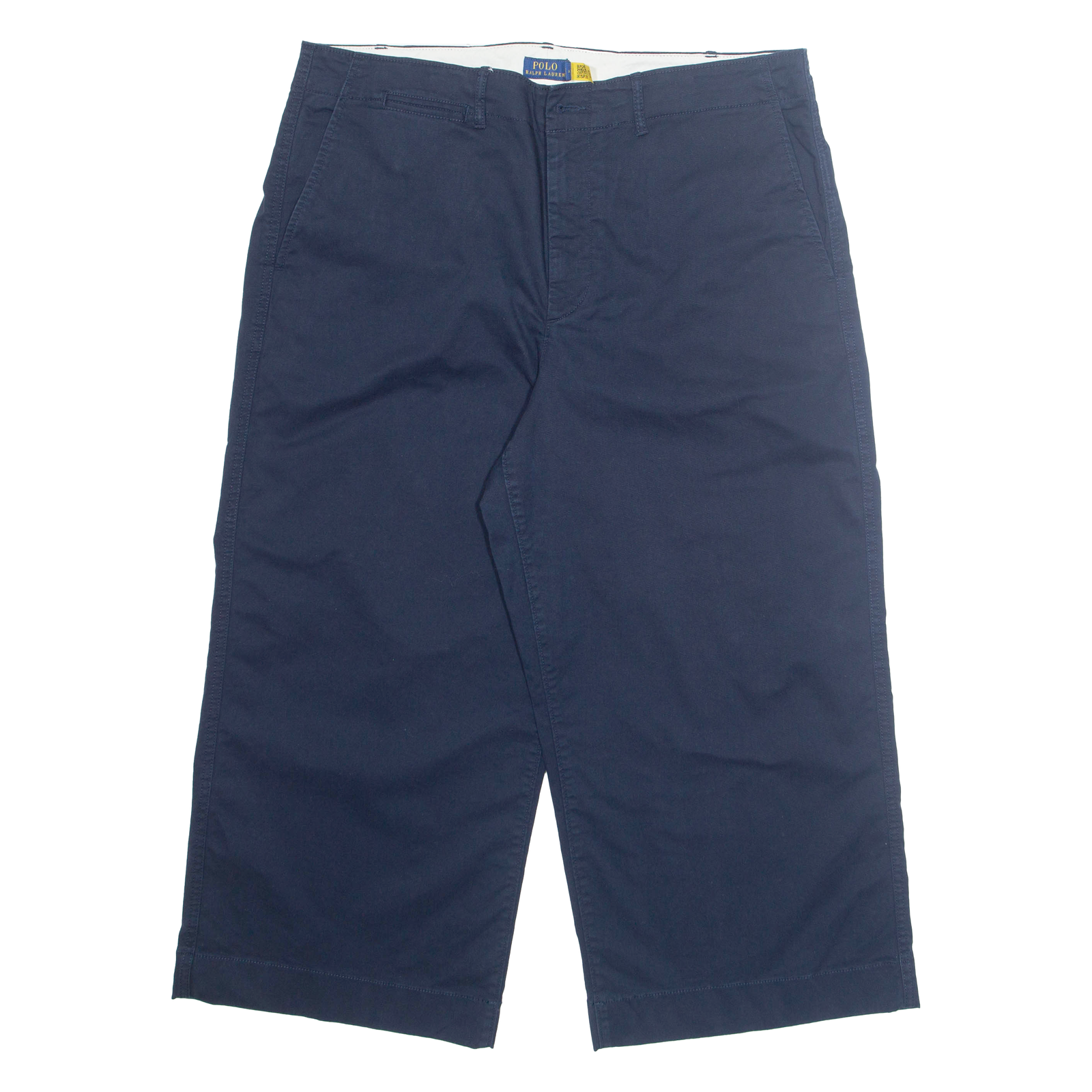 POLO RALPH LAUREN Chino 3/4 Womens Trousers Blue Regular Wide-Leg W36 L23 Refurbished - N/A refurbished available on Cerqular