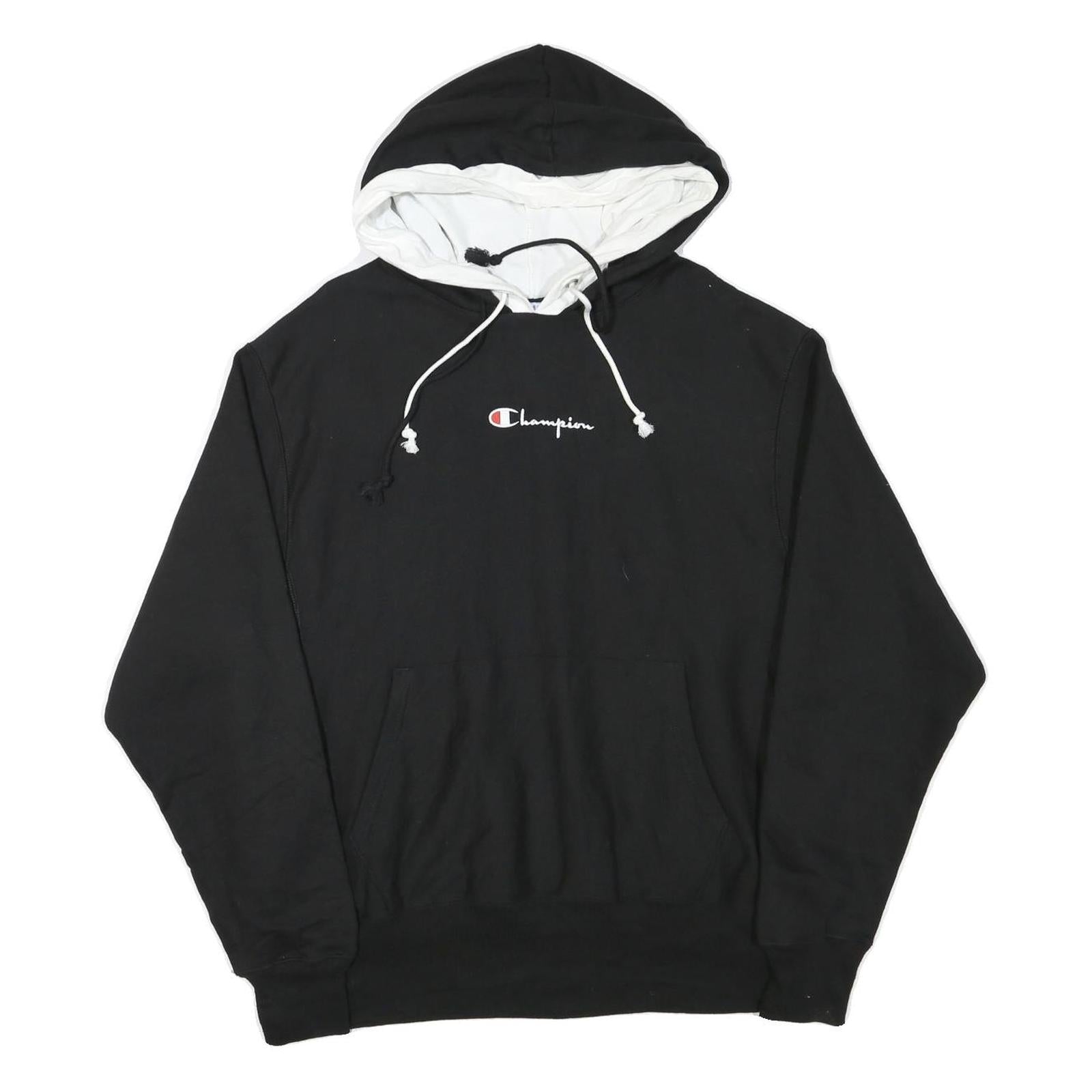 Buy CHAMPION Mens Black & White Hoodie L Cotton Blend Pullover Sweatshirt Refurbished - $33.79 CHAMPION Mens Black & White Hoodie L Cotton Blend Pullover Sweatshirt Refurbished - N/A refurbished available on Cerqular