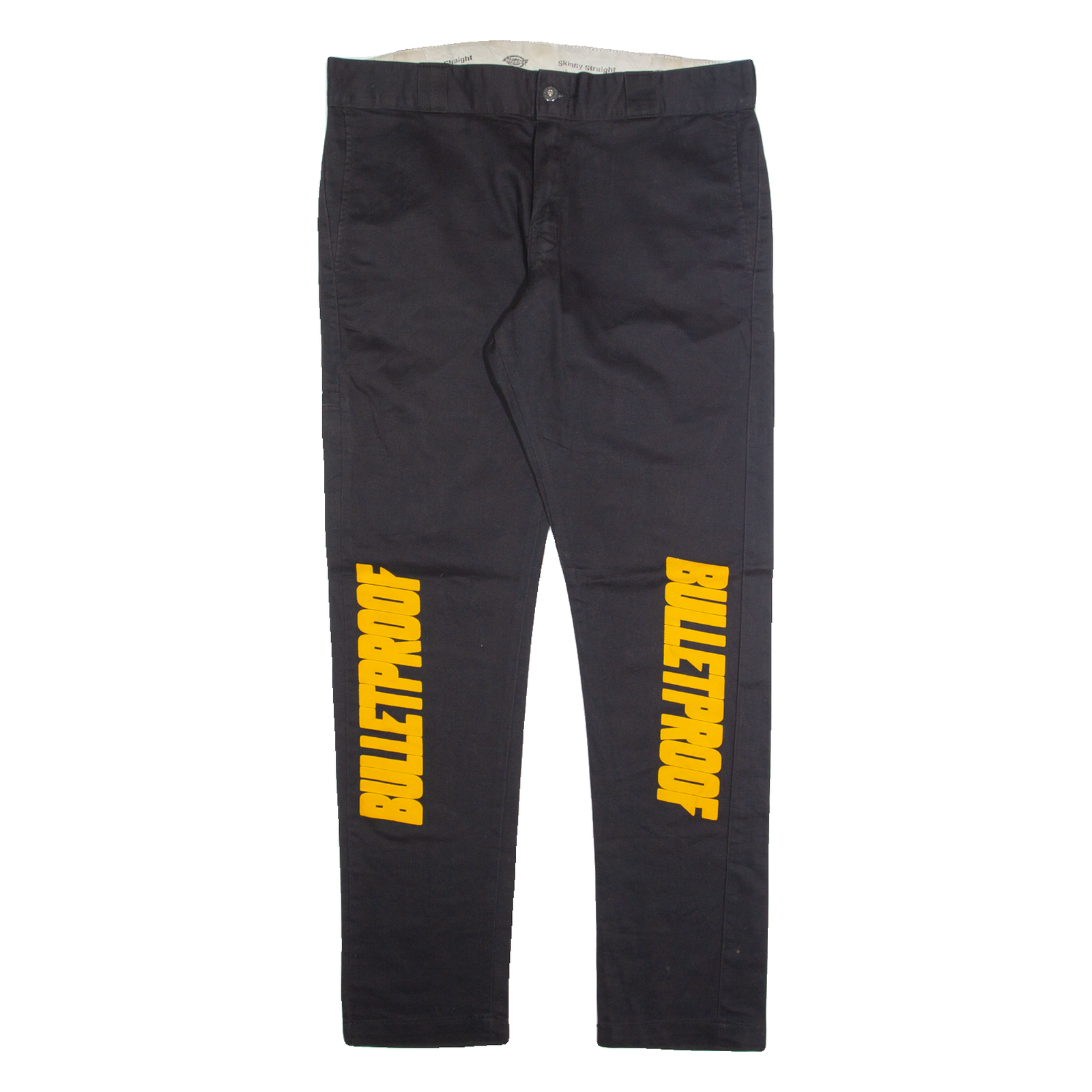 DICKIES Chino Mens Trousers Black Slim Straight W34 L32 Refurbished - N/A refurbished available on Cerqular