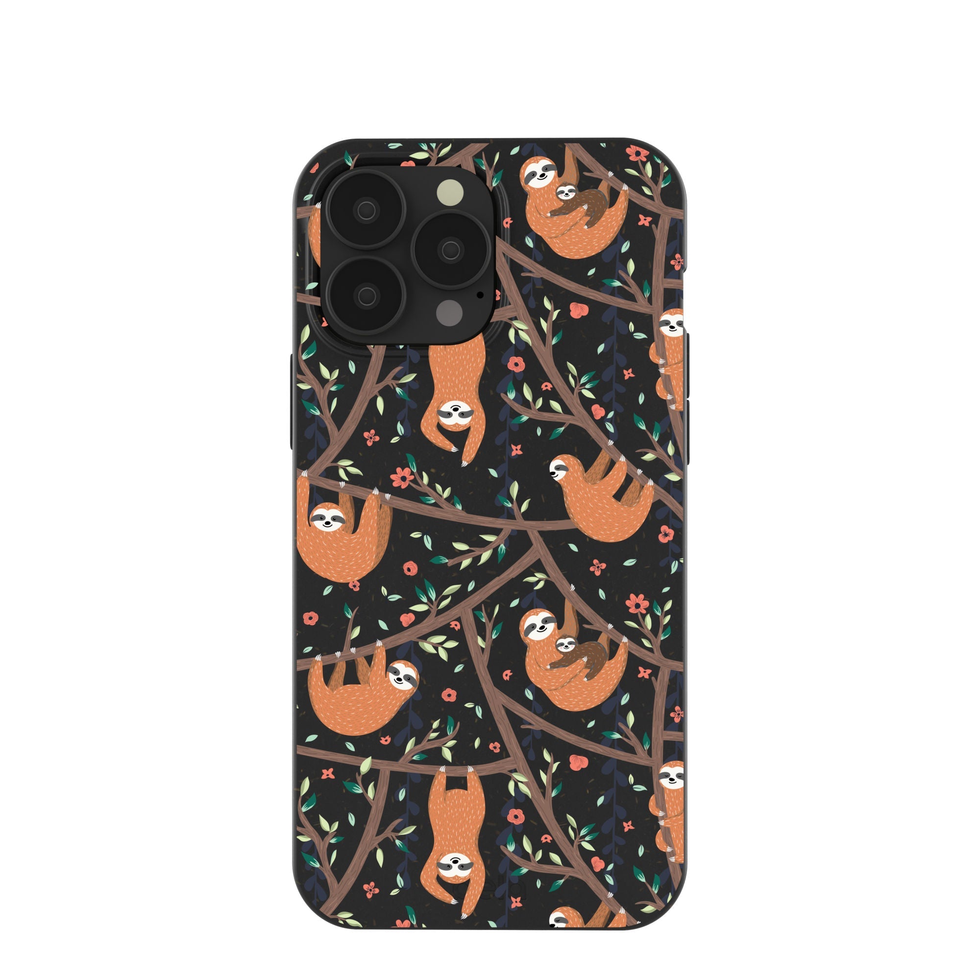 Black Jungle Sloths iPhone 13 Pro Max Case Refurbished - Pela Case refurbished available on Cerqular
