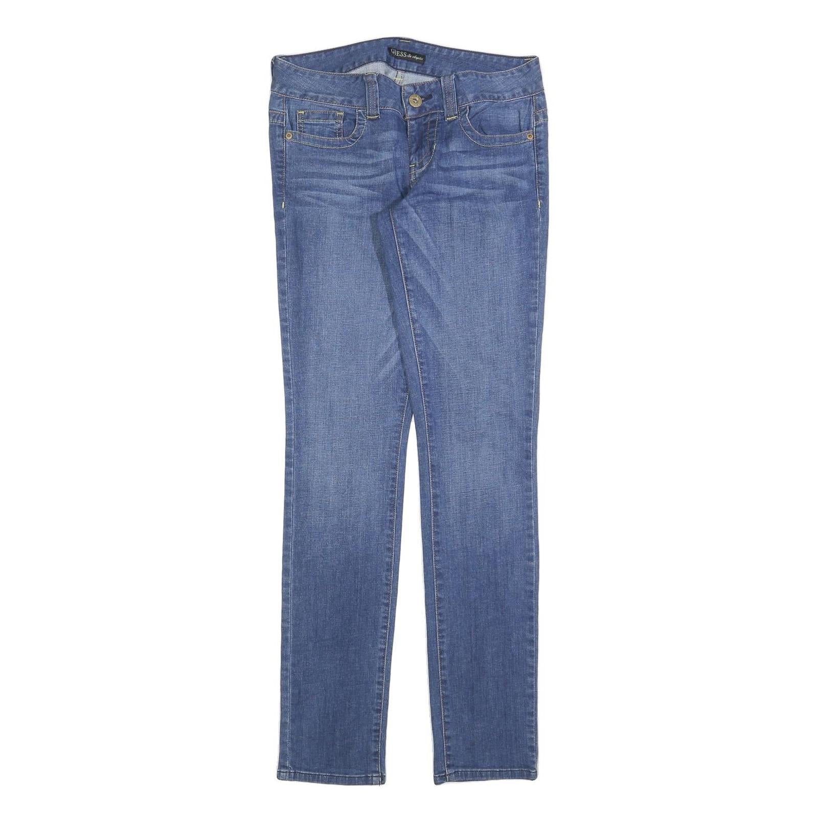 GUESS Womens Blue Slim Skinny Denim Light Jeans W28 L32 Stylish Fit Refurbished - N/A refurbished available on Cerqular