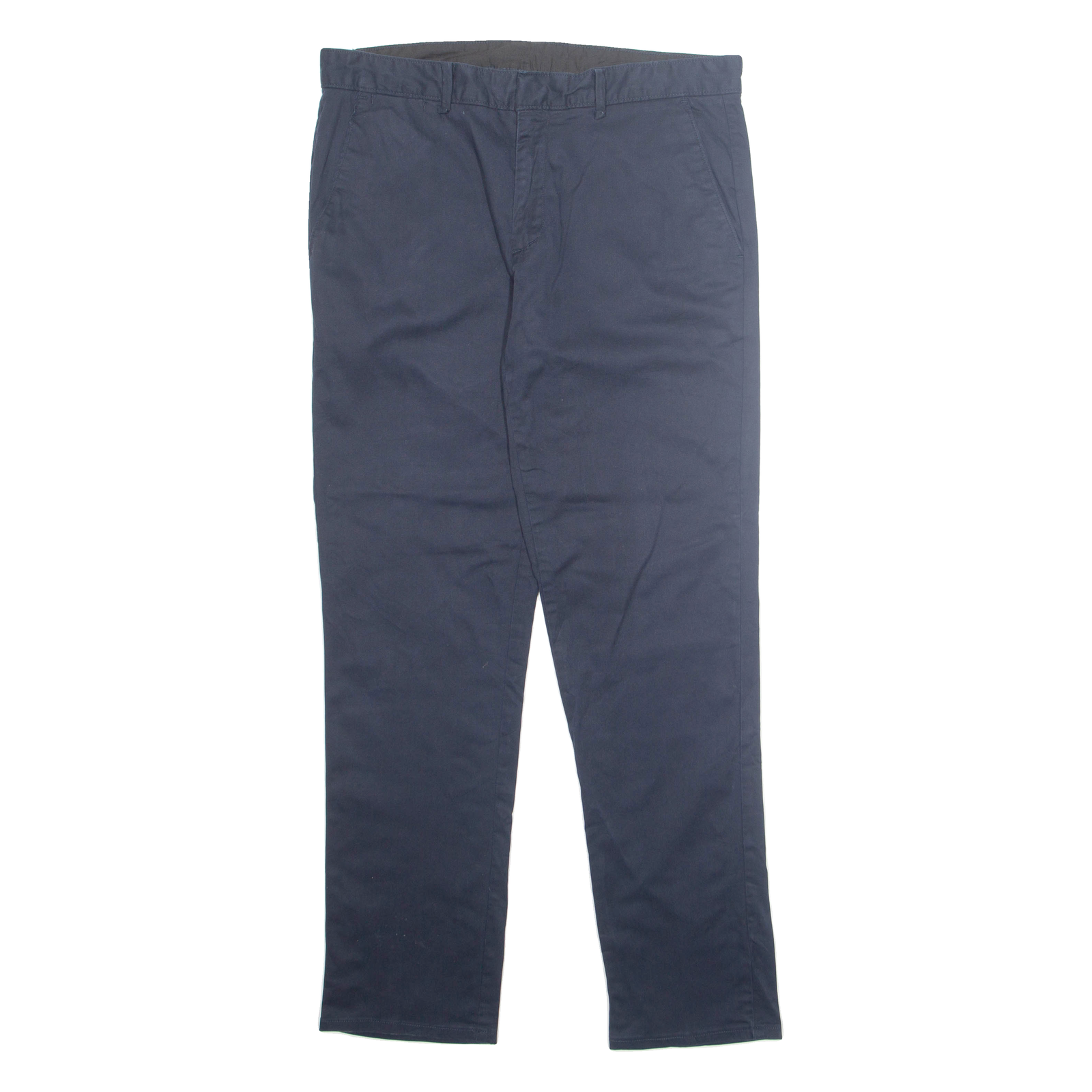 CALVIN KLEIN Chino Mens Trousers Blue Slim Straight W33 L32 Refurbished - N/A refurbished available on Cerqular