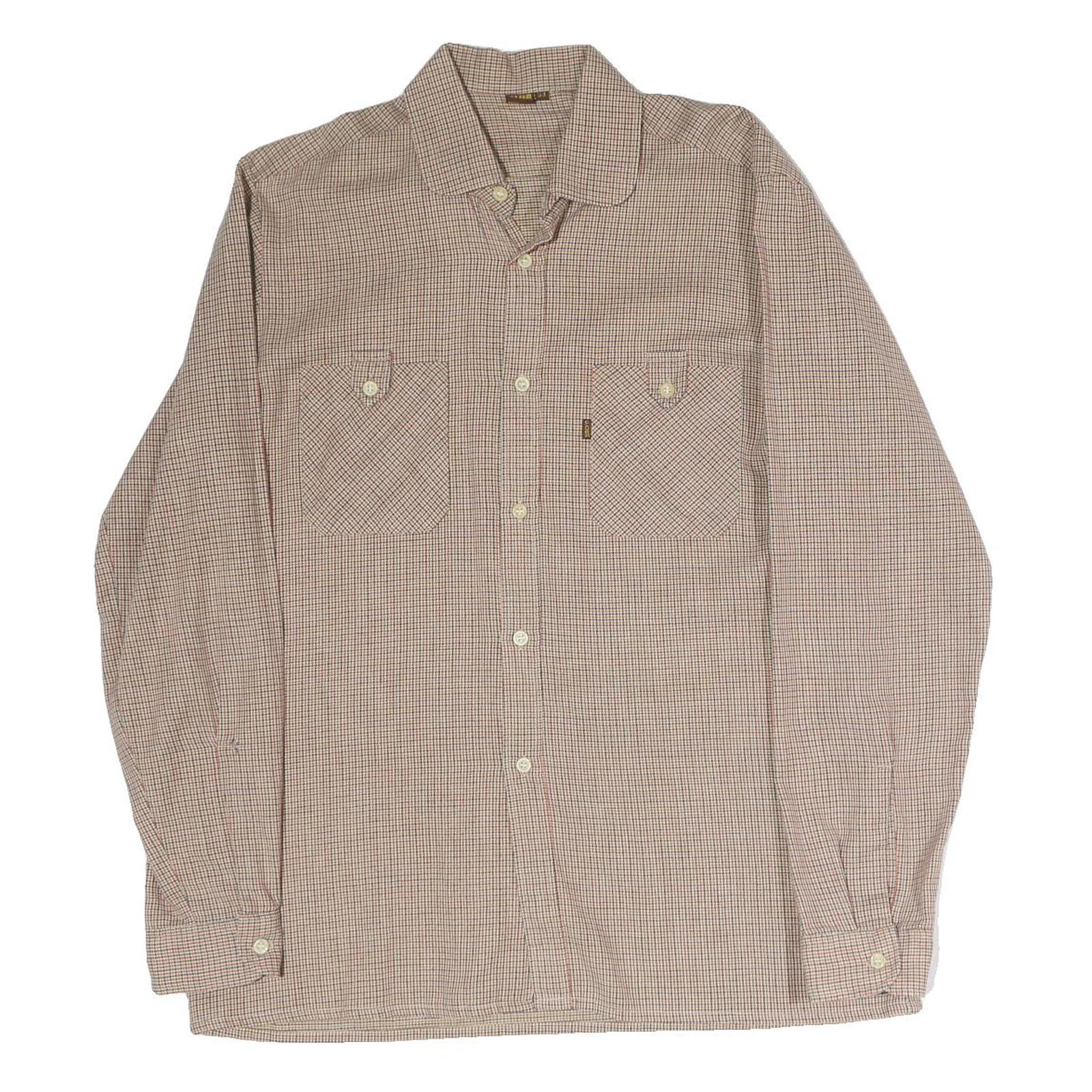 Buy CLUB 21 Mens Beige Checked Shirt M Cotton Blend Long Sleeve Button Shirt Refurbished - $16.89 CLUB 21 Mens Beige Checked Shirt M Cotton Blend Long Sleeve Button Shirt Refurbished - N/A refurbished available on Cerqular