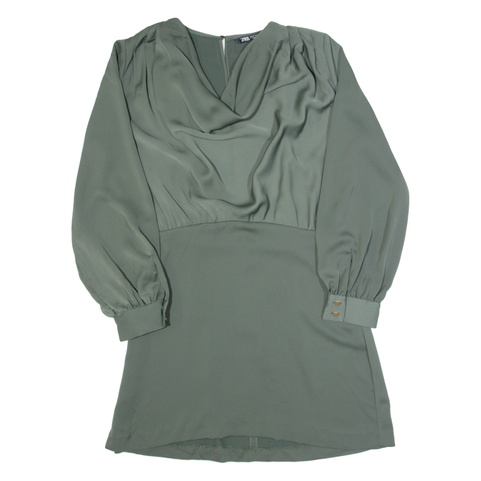Buy ZARA Womens Fit & Flare Dress Green Long Sleeve Knee Length S Refurbished - $27.29 ZARA Womens Fit & Flare Dress Green Long Sleeve Knee Length S Refurbished - N/A refurbished available on Cerqular