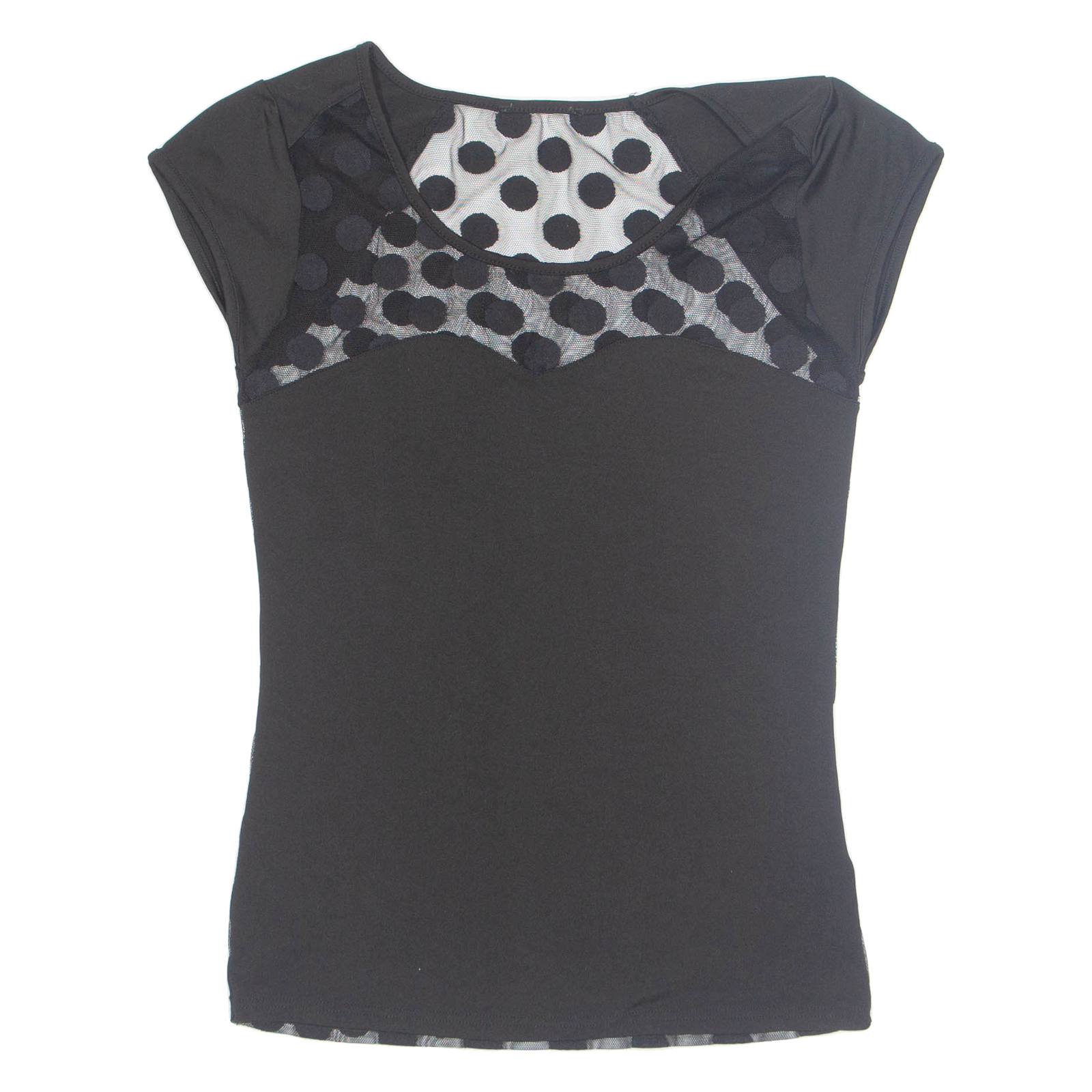 Womens Top Black Polka Dot M Refurbished - N/A refurbished available on Cerqular